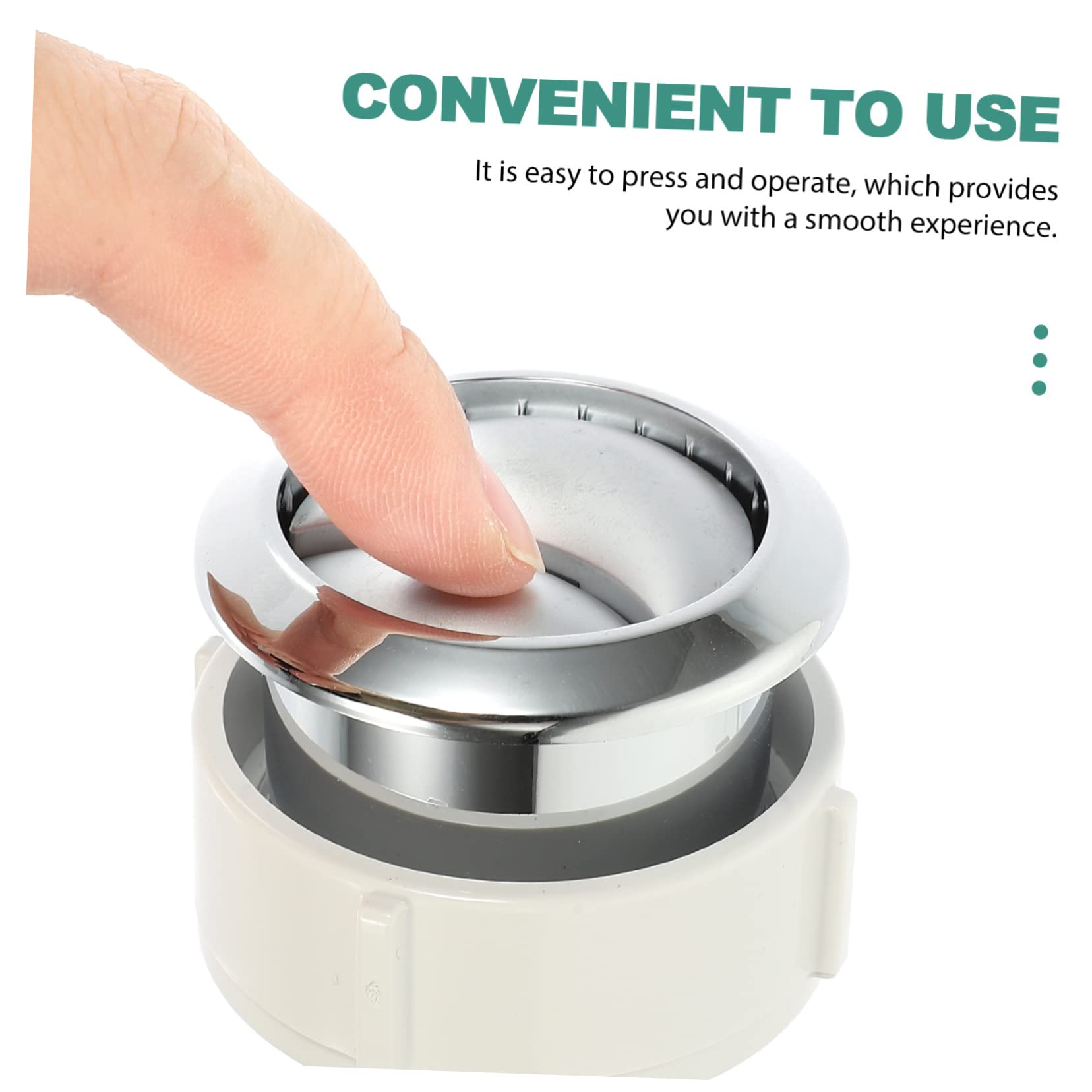4 Pezzi Pulsanti Accessori Per Servizi Igienici Pulsante Sciacquone Pulsante Wc Serbatoio D'acqua Pulsante Rotondo Wc Cassetta Di Scarico Con Pulsante Per Wc Abs Argento