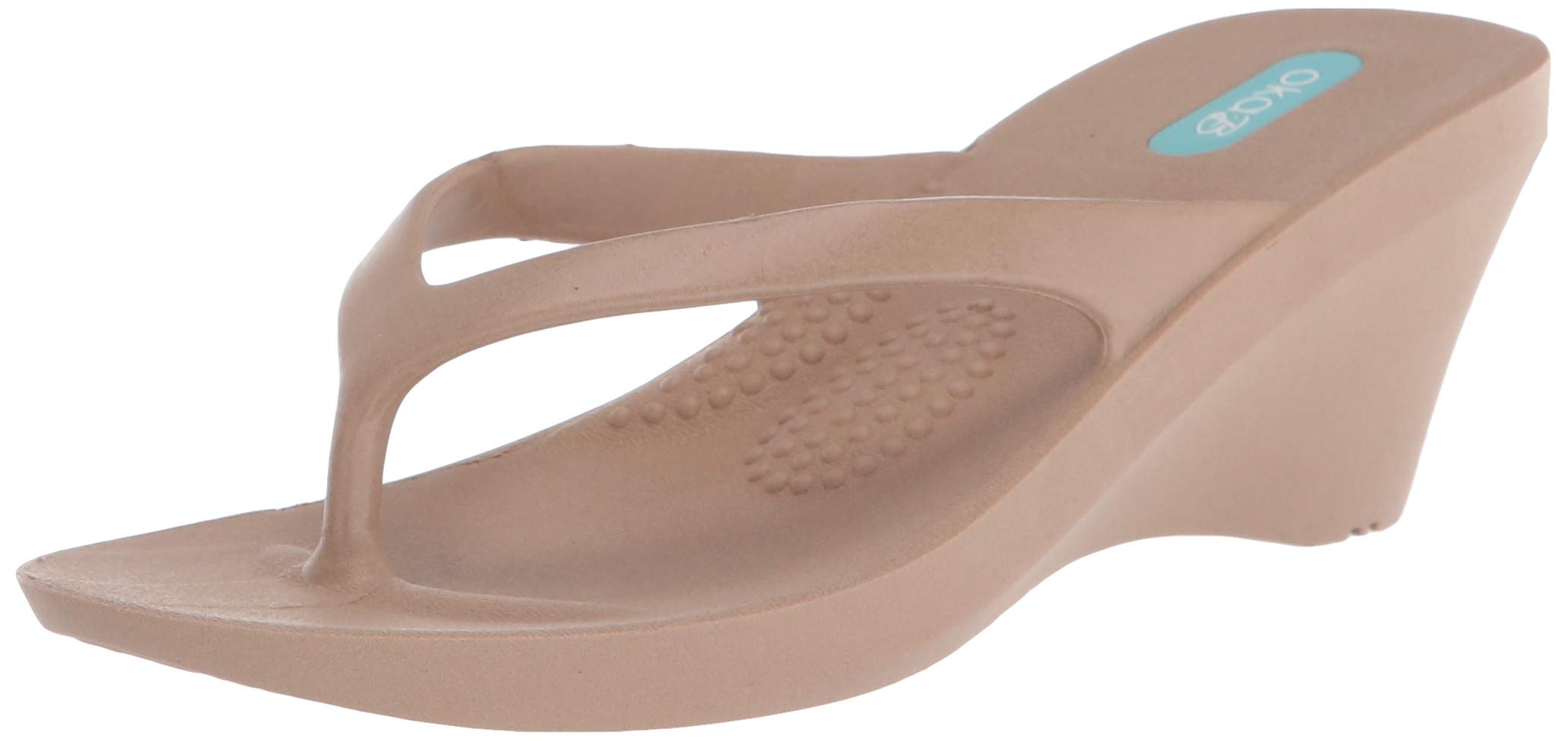 Oka-B Women's Kylie Flip Flop with Wedge Heel