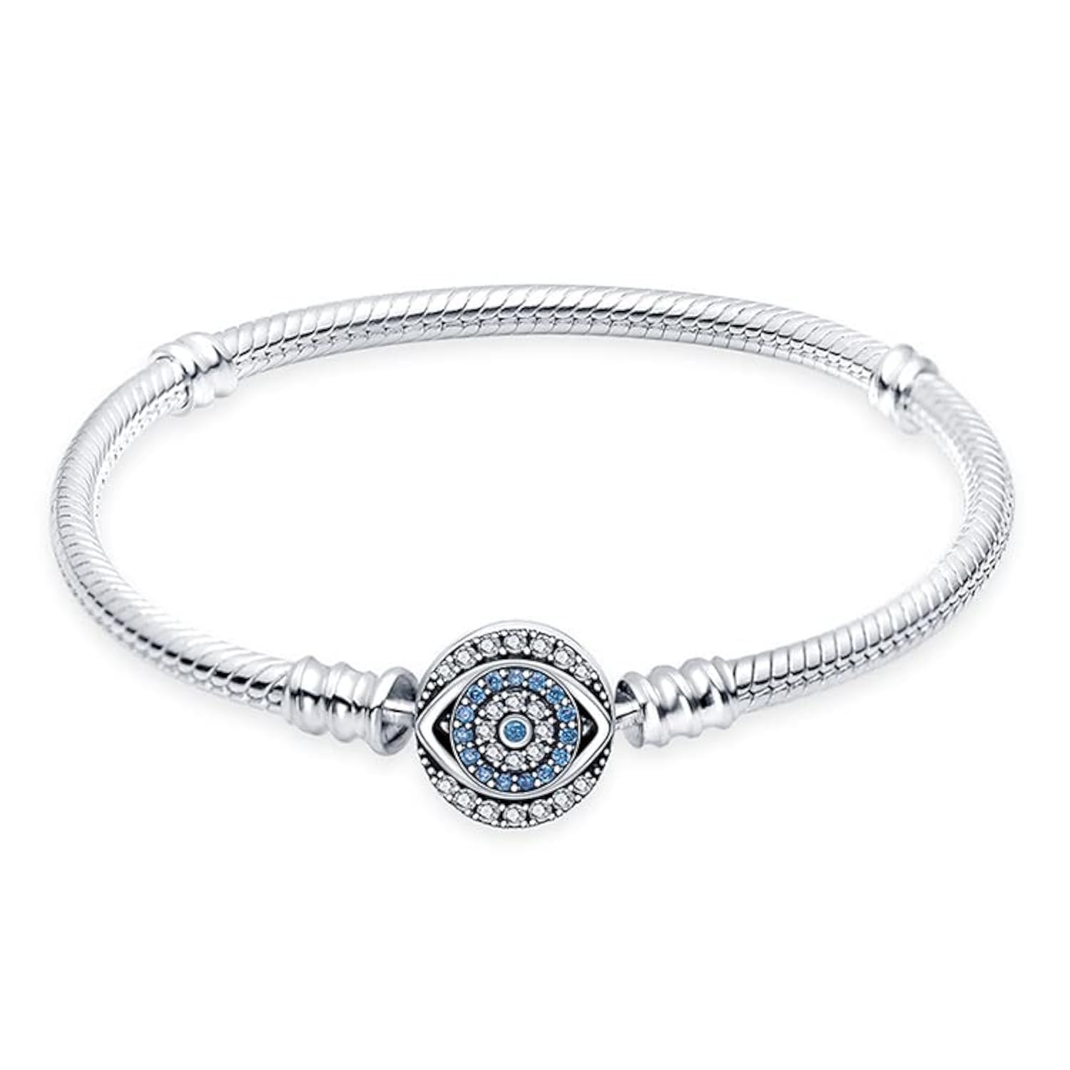 LNQOBU Pulsera para Mujer Plata de Ley 925,Pulsera Mariposa con Charm de Corazón Brillante, Pulseras Joyería (Con un Abalorio de Color)