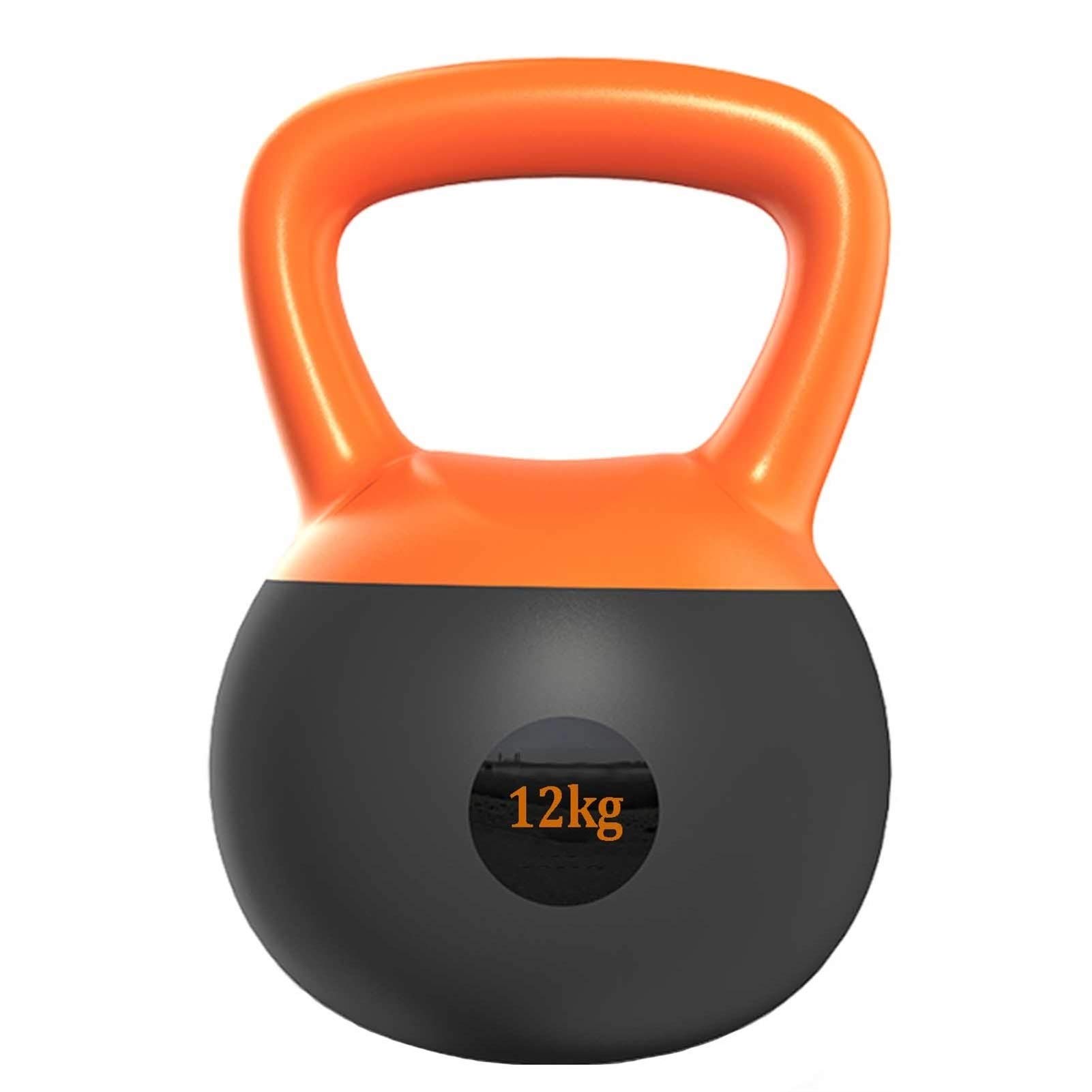 Kettlebell Kettlebell del Fitness Morbido, Palestra per La Casa Peso della Formazione della Forza Professionale, Guscio Morbido del PVC Anti-collisione, 8kg / 12 kg / 16 kg (Size : 12KG/26LB)