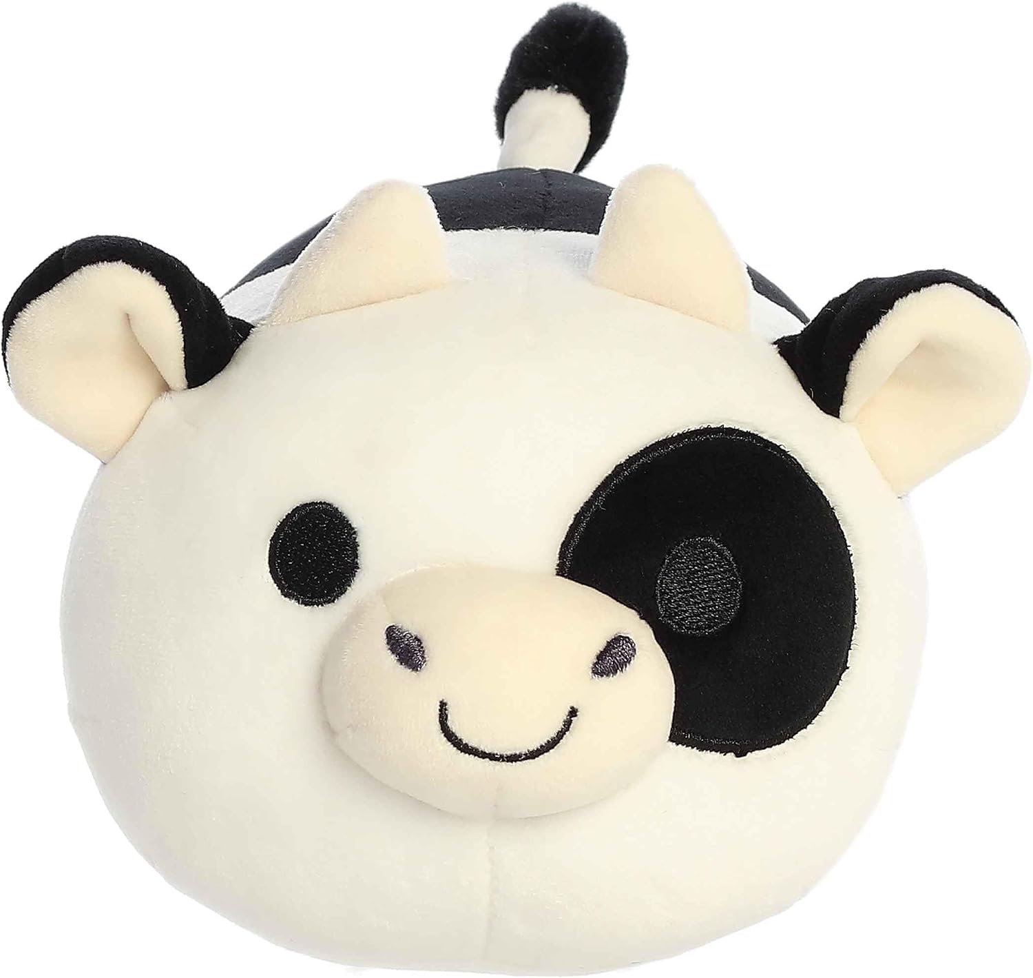 Aurora® Squishy Mooples™ Bessie Black and White™ Stuffed Animal - Soft and Cuddly Toy for Imaginative Play for Adults and Kids - 7 Inches