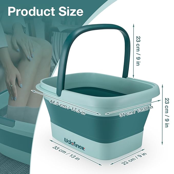 Udefineit Tina de Baño para Pies, Plegable y Portátil miniatura 6