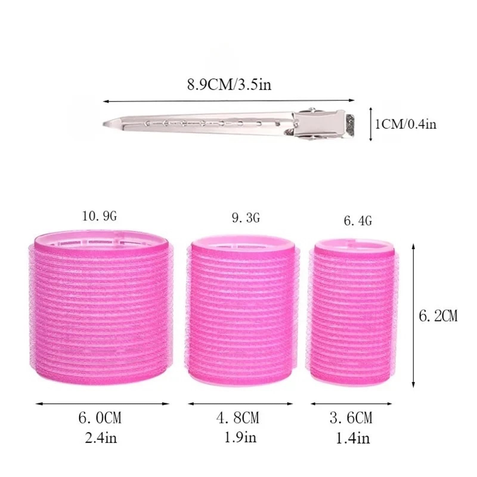 19–35 Stück/Set Lockenwickler-Sets, 18 Stück Selbsthaftend Für DIY-Frisuren