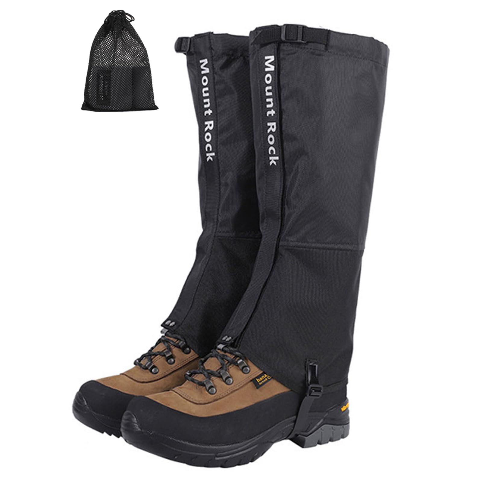 SEKIDAR ゲイター 登山用 防水 防砂 防泥 スノーゲイター 男女兼用 収納袋付き 簡単着脱 耐摩耗 調整可能 通気性 44-48サイズ対応 トレッキング ハイキング バイク アウトドア用