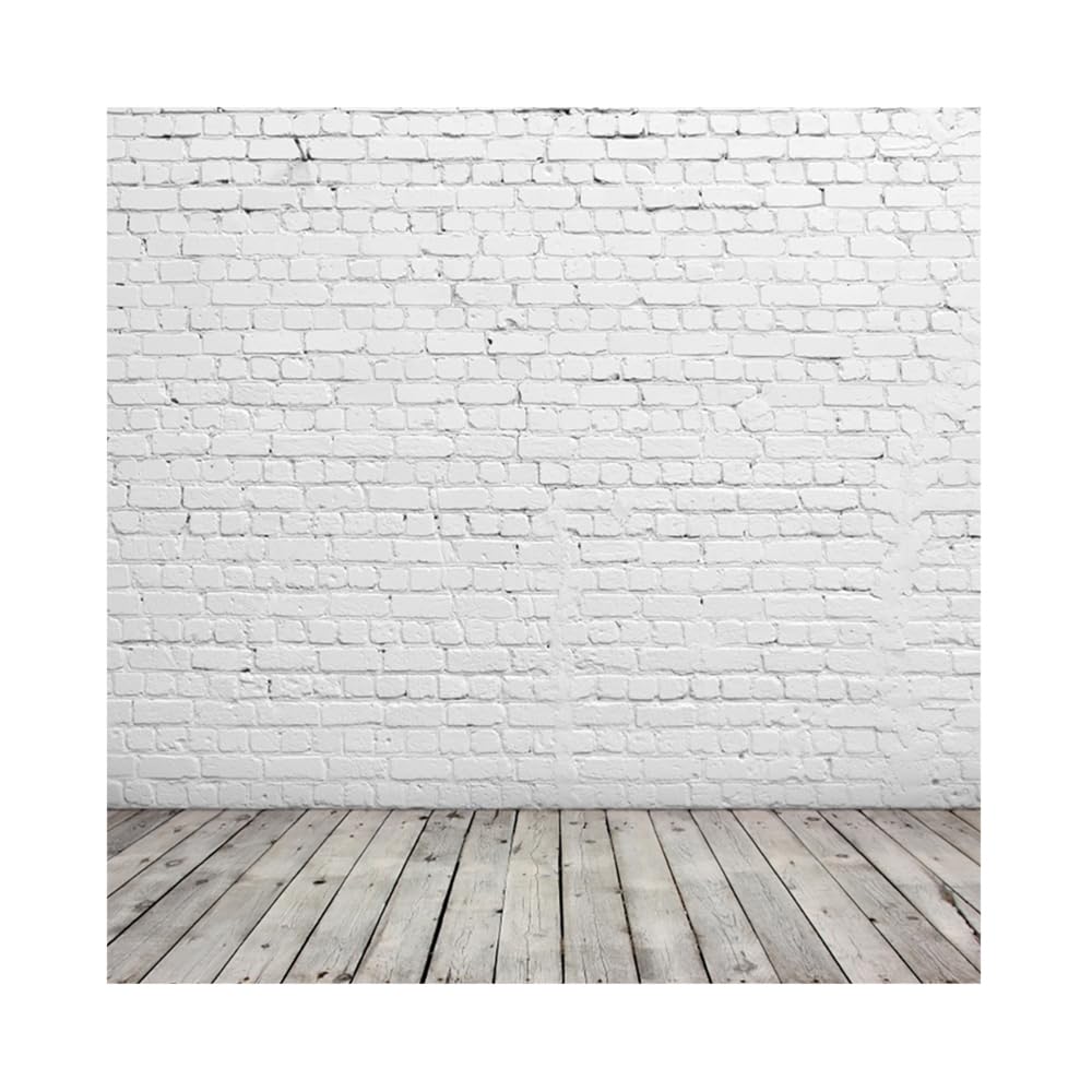 YongFoto 3 x 3 m winylowe tło fotograficzne biały kamień i szare drewniane podłogi pomieszczenie wnętrze cegła fotografia tło do zdjęć Booth dorosłych osobiste portret studio rekwizyty