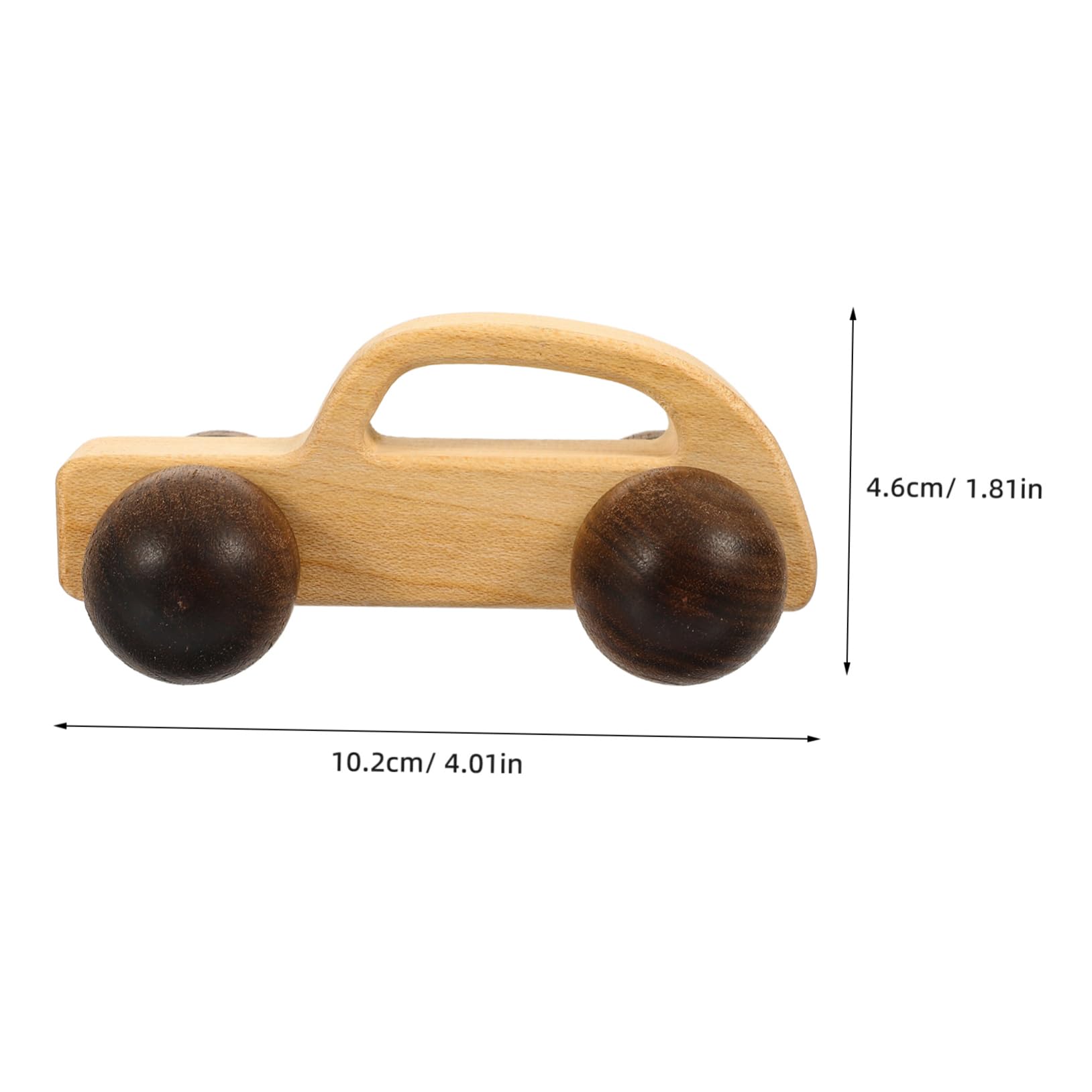 ifundom Wooden Push Car Grasping Plaything for Boy Girl Maple Design Lightweight and Portable Stimulates Imagination and Hand Eye Coordination for Boys