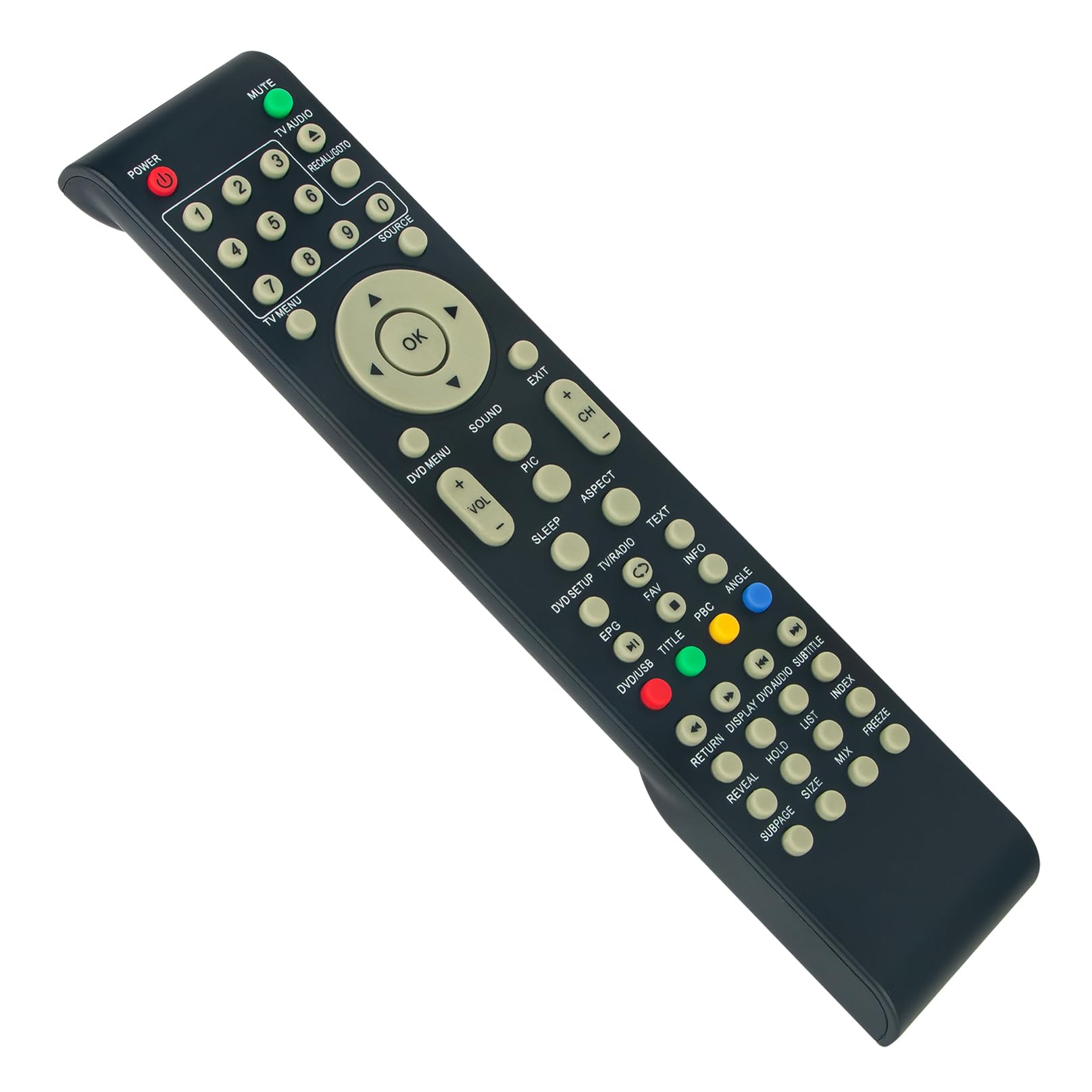 VINABTY RC57 504C1932104 Replacement Remote Control fit for Telesystem/Dyon COMBO Enter 24 Basic Vanguard 19 Virtue remote control PALCO19/L05 COMBO PALCO22/L05