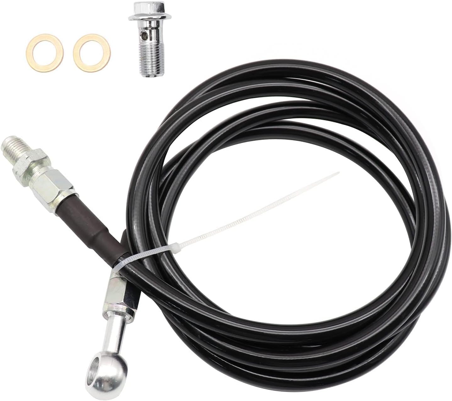 SecosAutoparts 55 inch Stainless Steel Clutch Line Compatible with Honda Civic 1992-2000 Compatible with Honda Del Sol 1993-1997 Compatible with Acura Integra 1994-2001