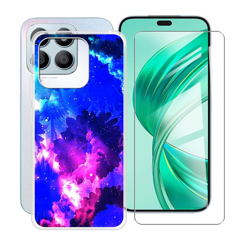 Holilo Silicone Cover +2 Pezzi Vetro Temperato Pellicola per Honor X8b