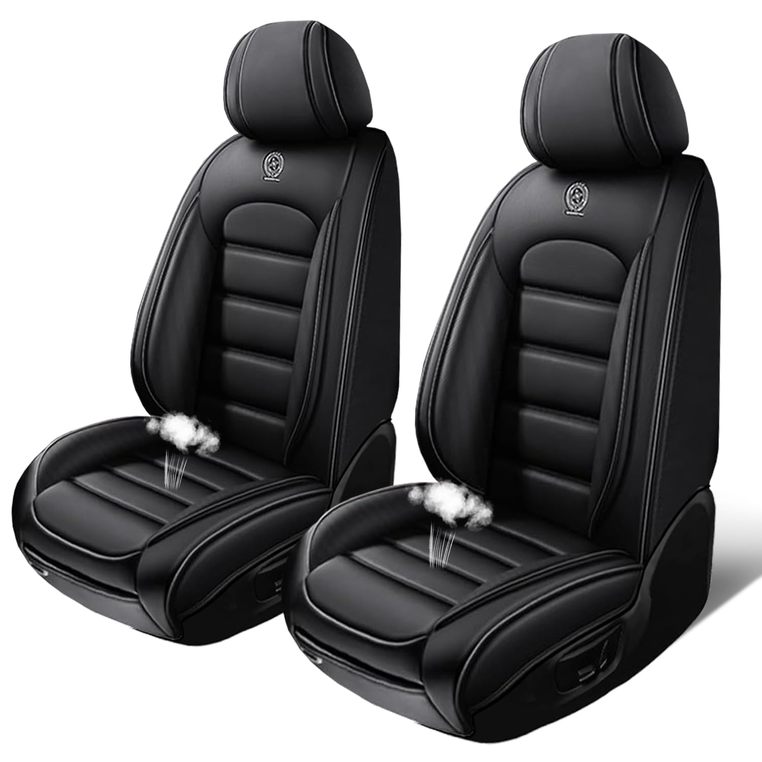 SOUIPA Seat Covers for Subaru Legacy 2006-2024,2PCS Leather Car Seat Covers,Waterproof Seat Protectors Auto Seat Covers,Breathable Nonslip Interior