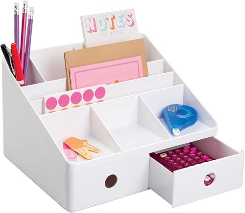 Organizador de escritorio color blanco. mDesign., Blanco