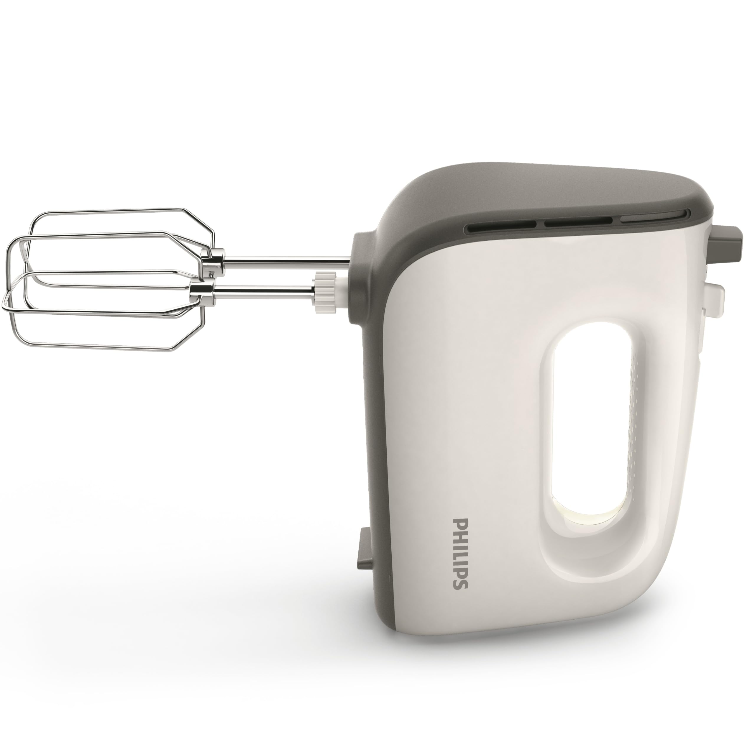 Philips Serie 5000 Mixer – Motore Potente da 450W, Fruste Coniche per Impasti Soffici, 5 Velocità + Turbo, Espulsione Facile, Clip per Cavo, Design Ergonomico e Facile da Pulire (HR3741/00)
