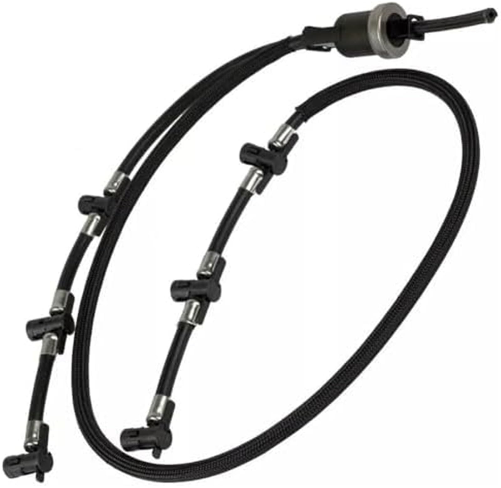 Tubo di ritorno for perdite iniettori carburante auto, for A4 A5, for A6, for Q7 2004-2012, ricambio OEM 059130218H, nero Tubo di ritorno dell'olio per auto