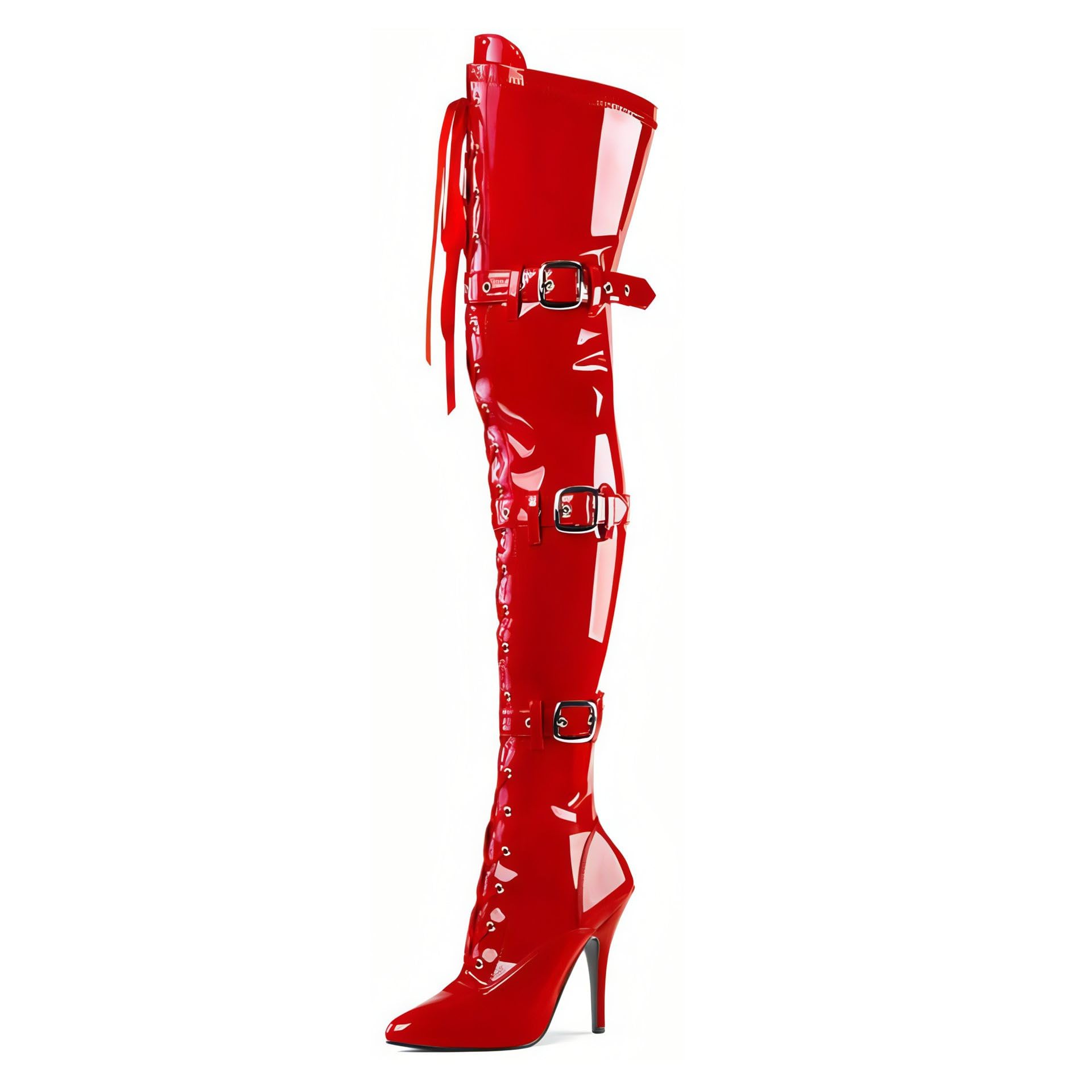Buty do kolan ze striptizerką na obcasach
