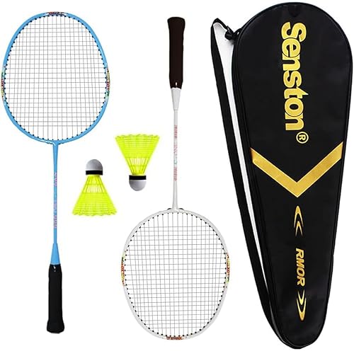 Senston Juego de raqueta de bádminton para niños, raqueta de bádminton, juguetes deportivos de raqueta al aire libre para niños