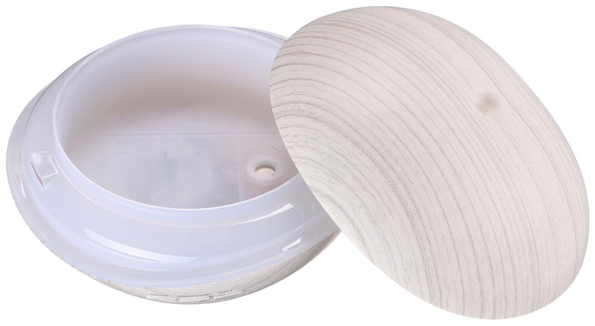 Stone dyfuzor zapachowy, białe drewno, 500 ml, ultradźwiękowy nawilżacz powietrza, do nawilżania i odświeżania powietrza w domu, sypialni, biurze, aromaterapia, do olejków eterycznych