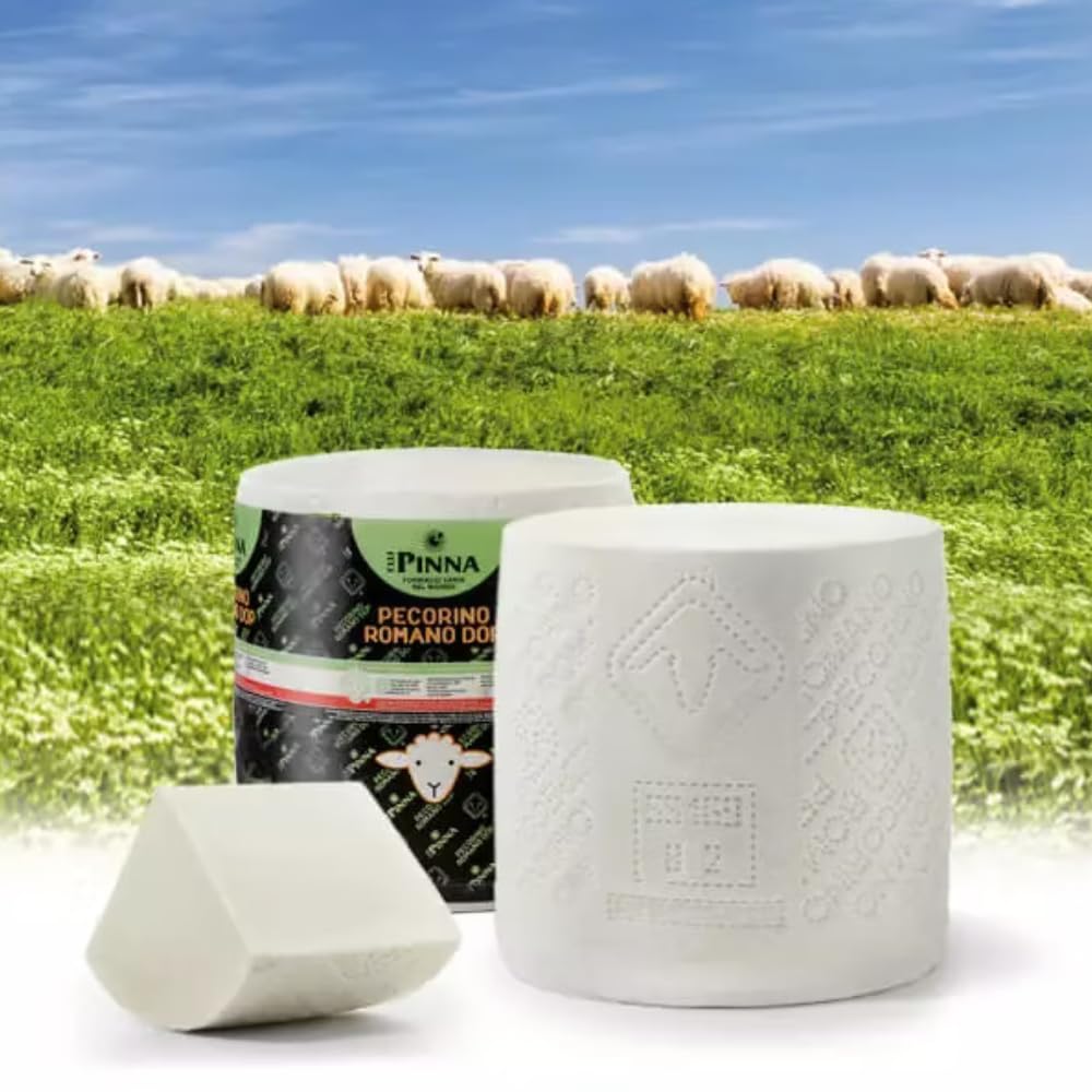 Pecorino Romano AOP Assaisonné 12 Mois – Fromage de Haute Qualité, Goût Intense et Authentique (0,500)