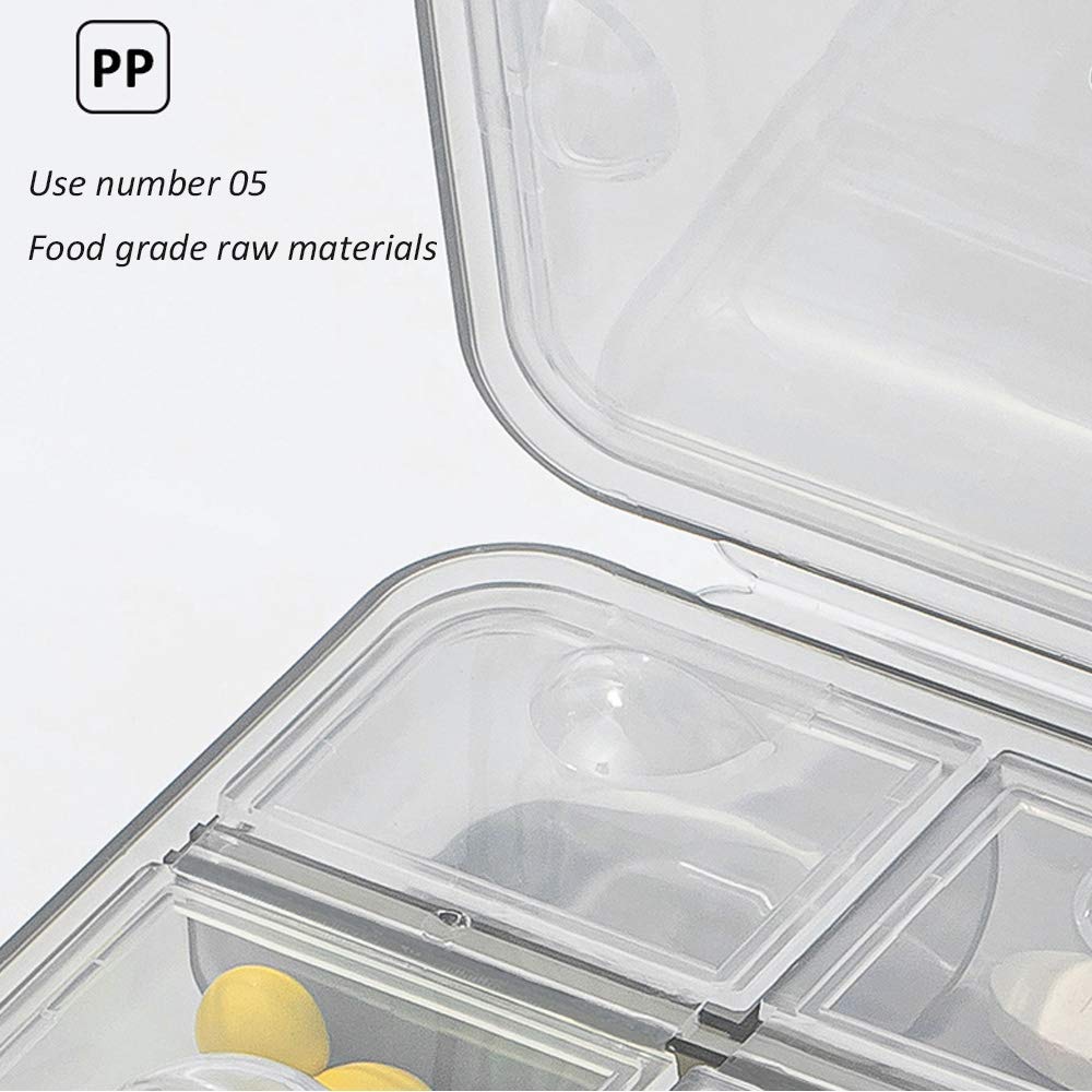 Pastillero, Pastillero, Pastillero, Dispensador Organizador De Pastillas, Diseño Abierto Y Compartimentos Grandes, Visible Y Transparente, Soporte Para Medicamentos, Vitaminas Y Suplementos,