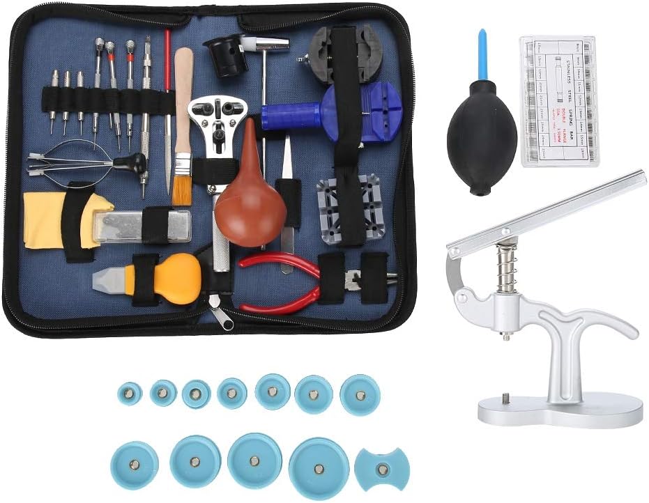 Watch Repair Kit Professional Spring Bar Tool Set, Watch Band Link Pin Tool Case Opener Link Spring Bar Remover Watchmaker Tool