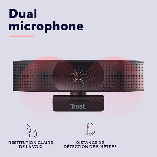 Webcam 4K Ultra HD Trust Teza avec autofocus et double micro intégré - 5