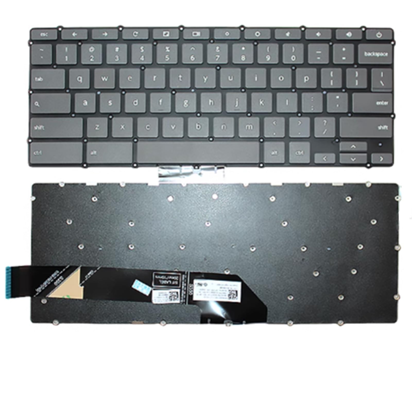 Teclado portátil Lenovo Ideapad Flex 3 CB-11IGL05 repuesto americano negro 2