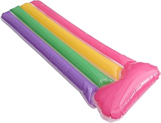 LIFKOME Inflatable Body Floating Boards without Handles Inflatable Bodyboard for Kids Swimming Portable Swimming Floating Board Surfing Boarding Beach Ocean Swimming Toy Colorful 130x56cm