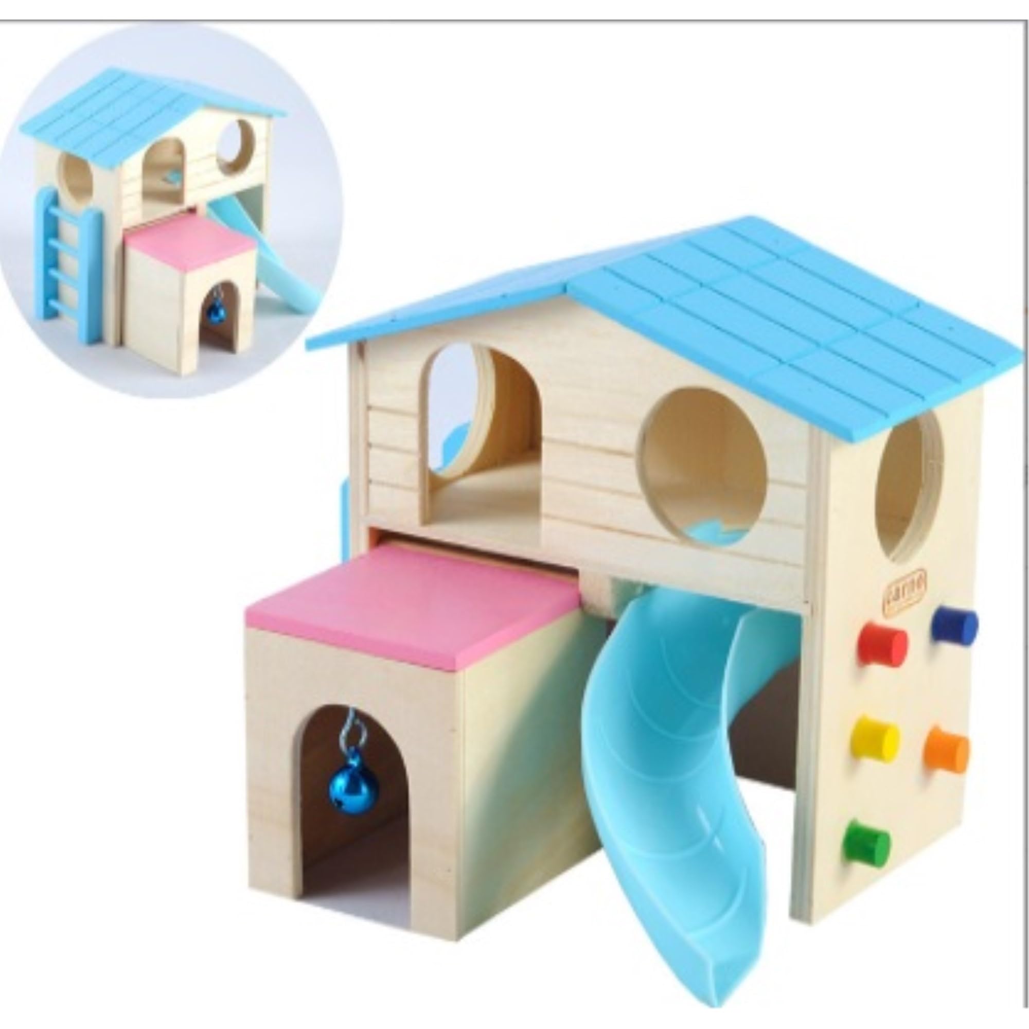 ハムスター用ケージセット　別荘　ワープゾーン　踏み台　隠れ場　アスレチック ハムスター用ケージセット 別荘 ワープゾーン 踏み台 隠れ場