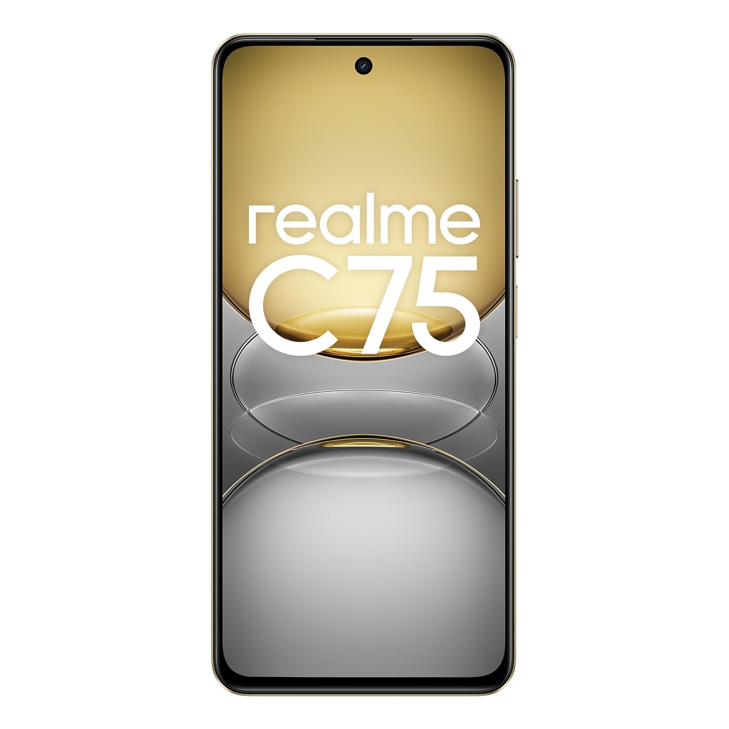 realme C75 Smartphone 8+128GB, Resistenza Ultra alla Polvere e all'Acqua IP69, Batteria massiva da 5828mAh, Fotocamera con AI da 50 MP, Display da 6,72" con 90 Hz, Oro, Nessun adattatore