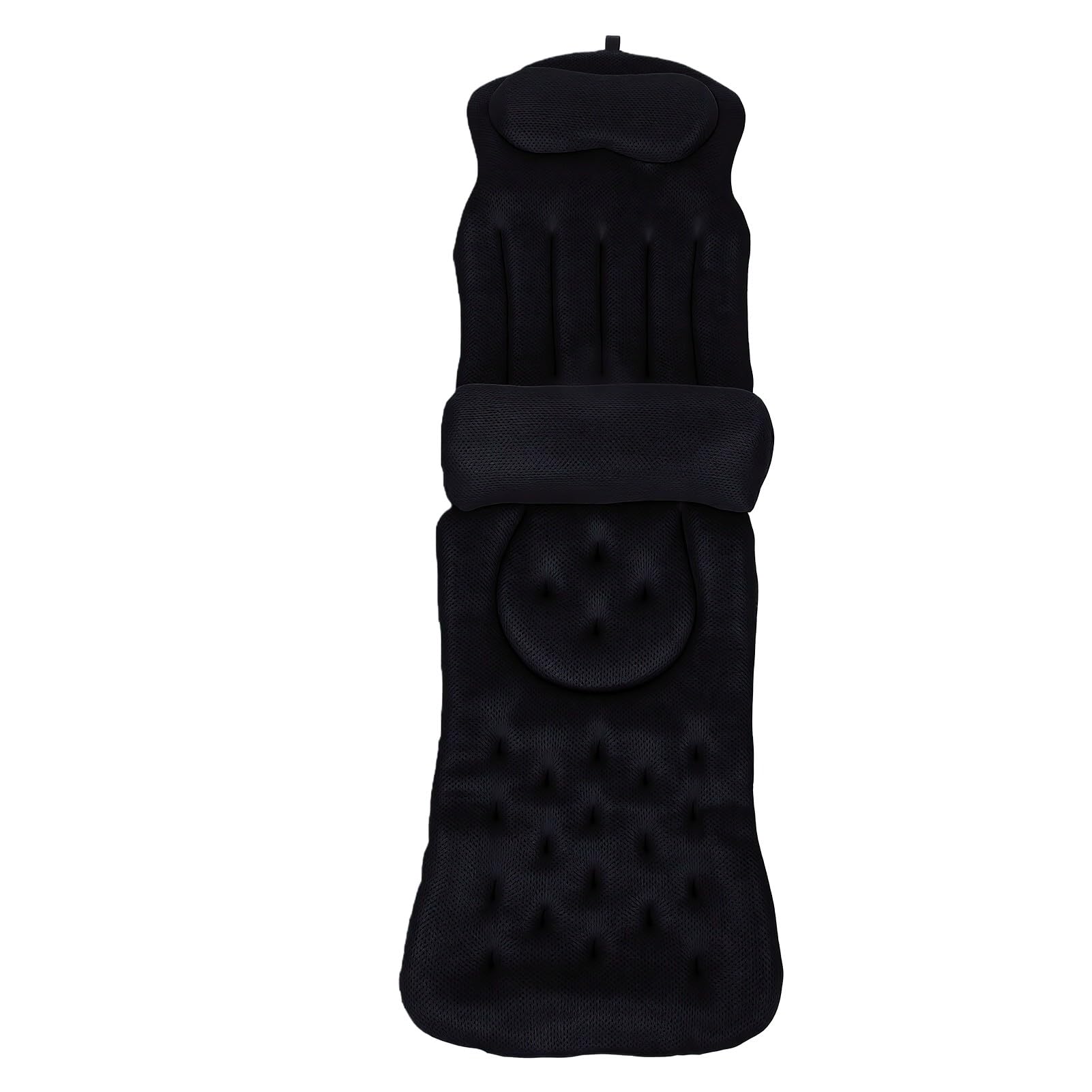 Luocute Poduszka do Wanny na Całe Ciało, Oddychające Powietrze 5D z Podparciem Lędźwiowym (BLACK)