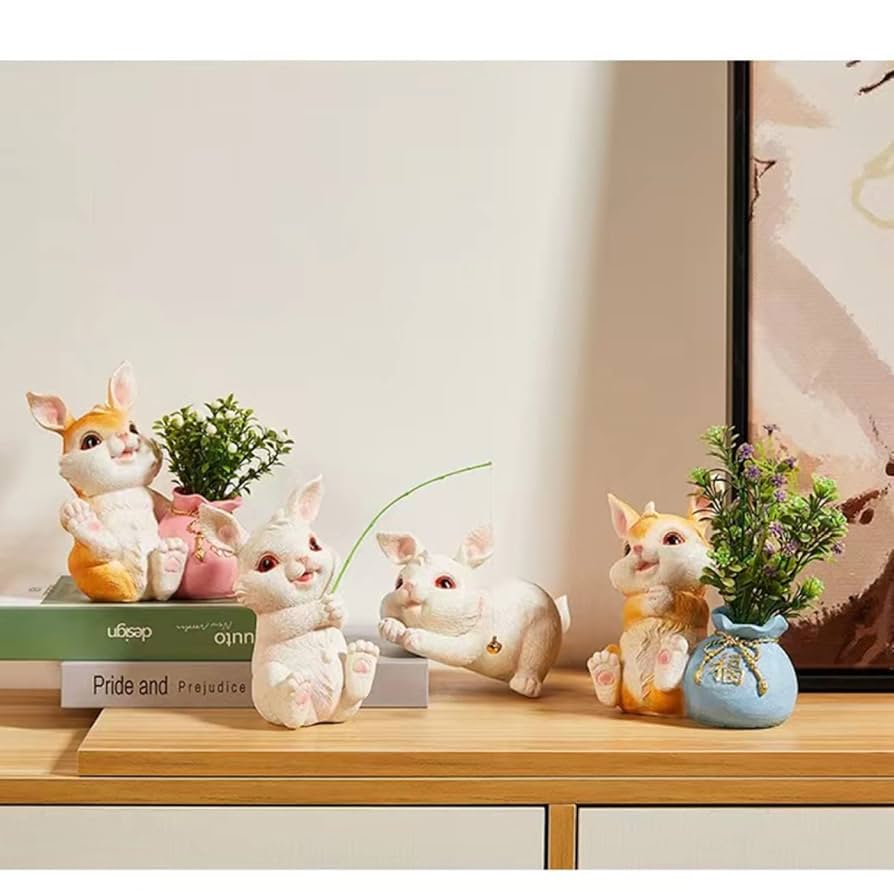 Amazon.co.jp: うさぎグッズ インテリア アニマル タイプ4