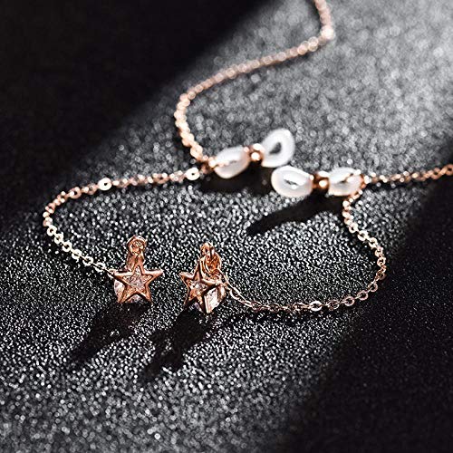 Preisvergleich Produktbild HNCZ Brillenkette Frauen, Hängende Halsbrillenkette, rutschfeste Lanyard-Sonnenbrille Mit Kette