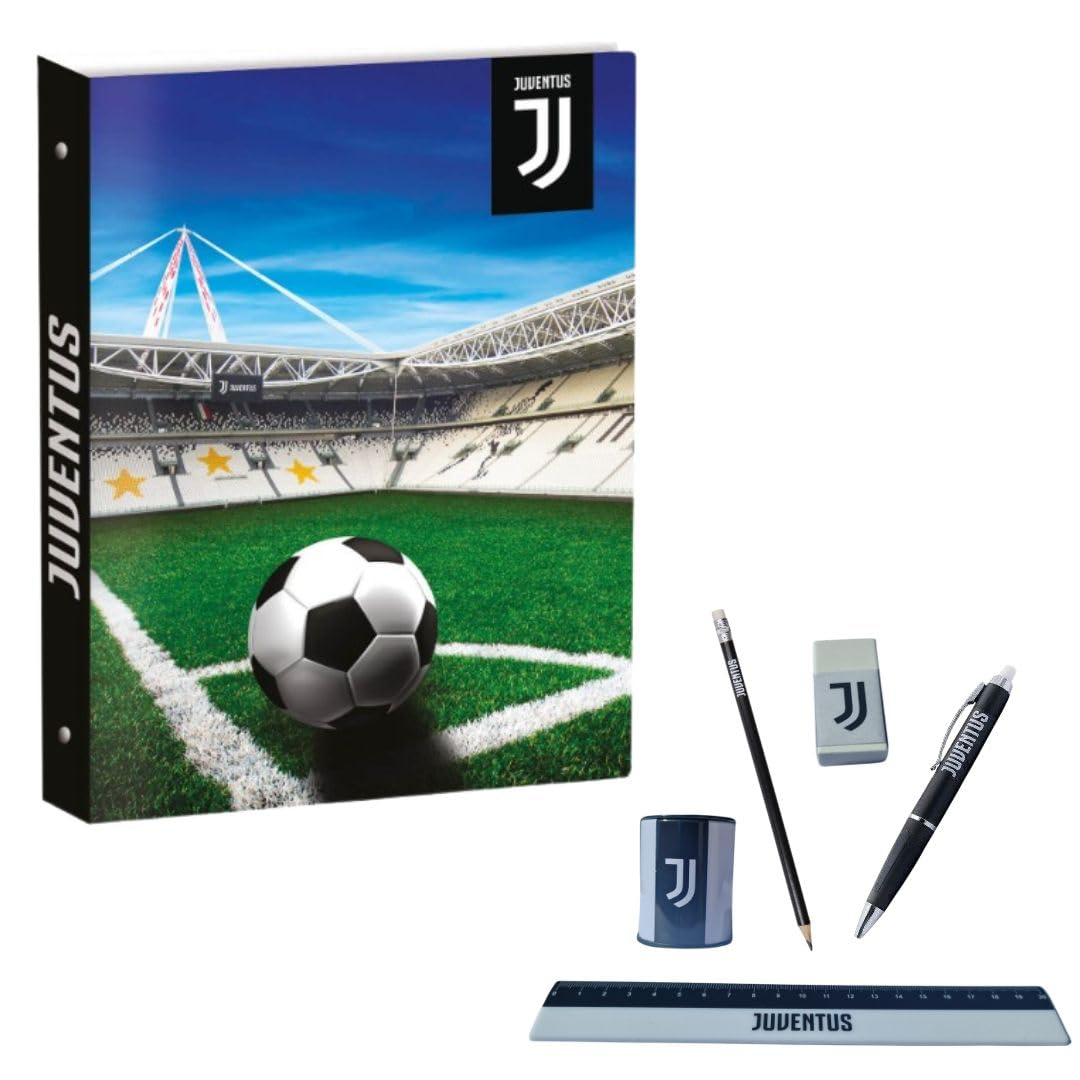 Seven Raccoglitore ad anelli più set scrittura Juventus