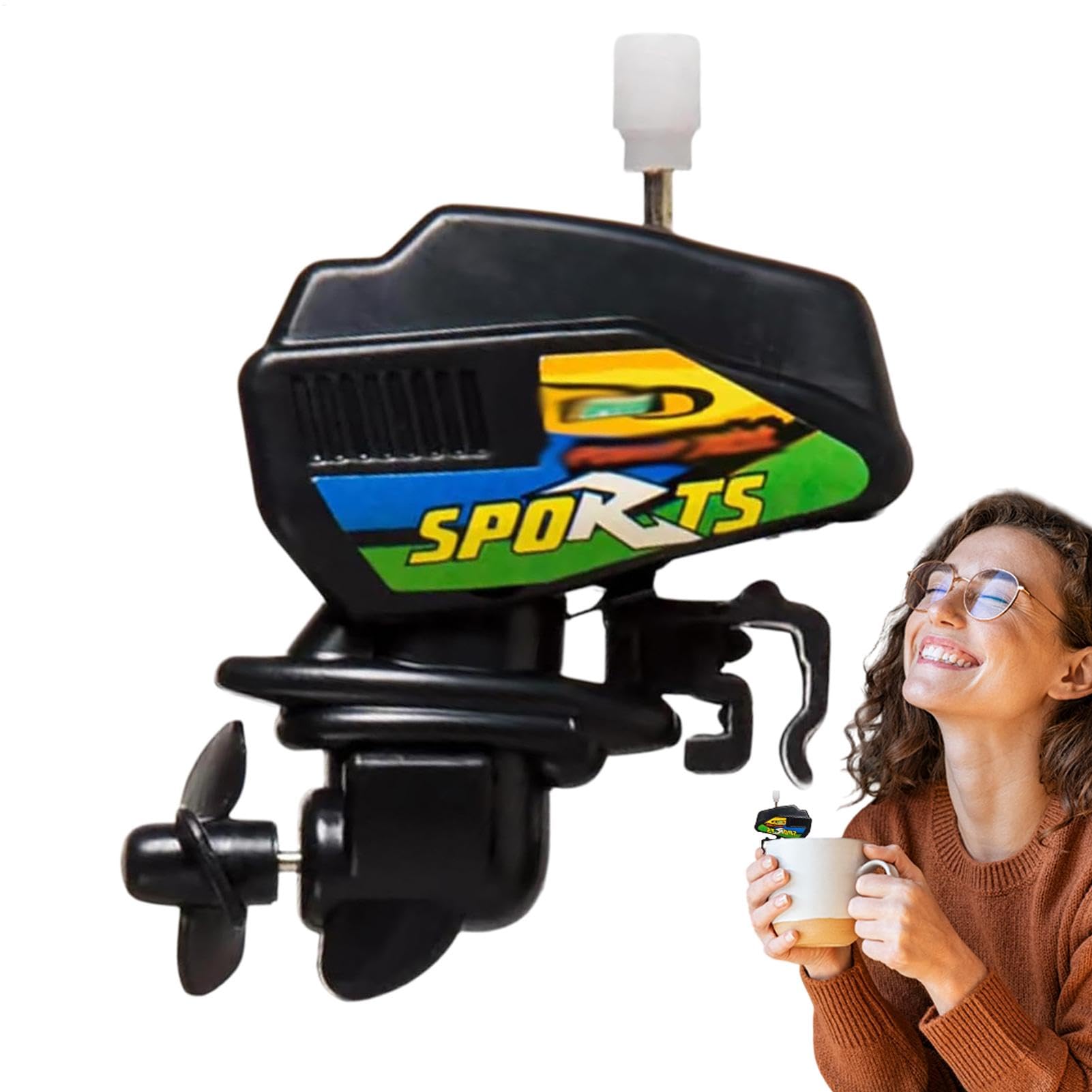 Mescolatore per caffè a forma di barca, miscelatore motorizzato per bevande, robusto, miscelatore elettrico decorativo per bevande da 6,5 cm, per bevande al caffè, casa, negozio, interni,