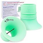 Nenesupply 2nd Generation 19mm Flange Inserts Compatible with 24mm Flange of Elvie Stride Spectra Momcozy Willow Reduce 24mm to 19mm Not Original Elvie Pump Parts