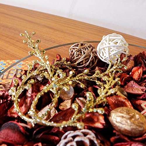 image for Qingbei Rina Gold Potpourri Bags,Tea Scented Potpourri Bowl Filler Dri