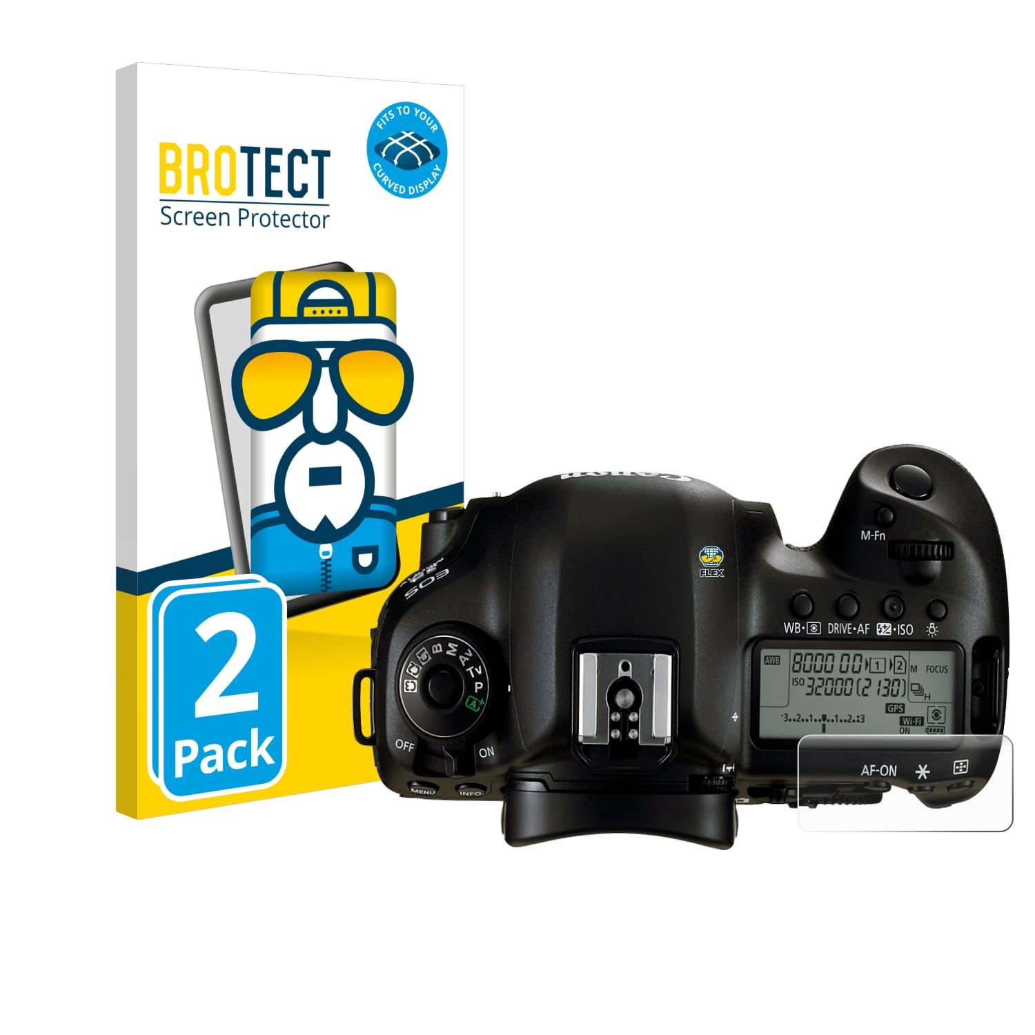 Pellicola Vetro Temperato Per Canon EOS 5D Mark IV/III - 9H, Anti-Graffio, Confezione Da 3 - Foto 8