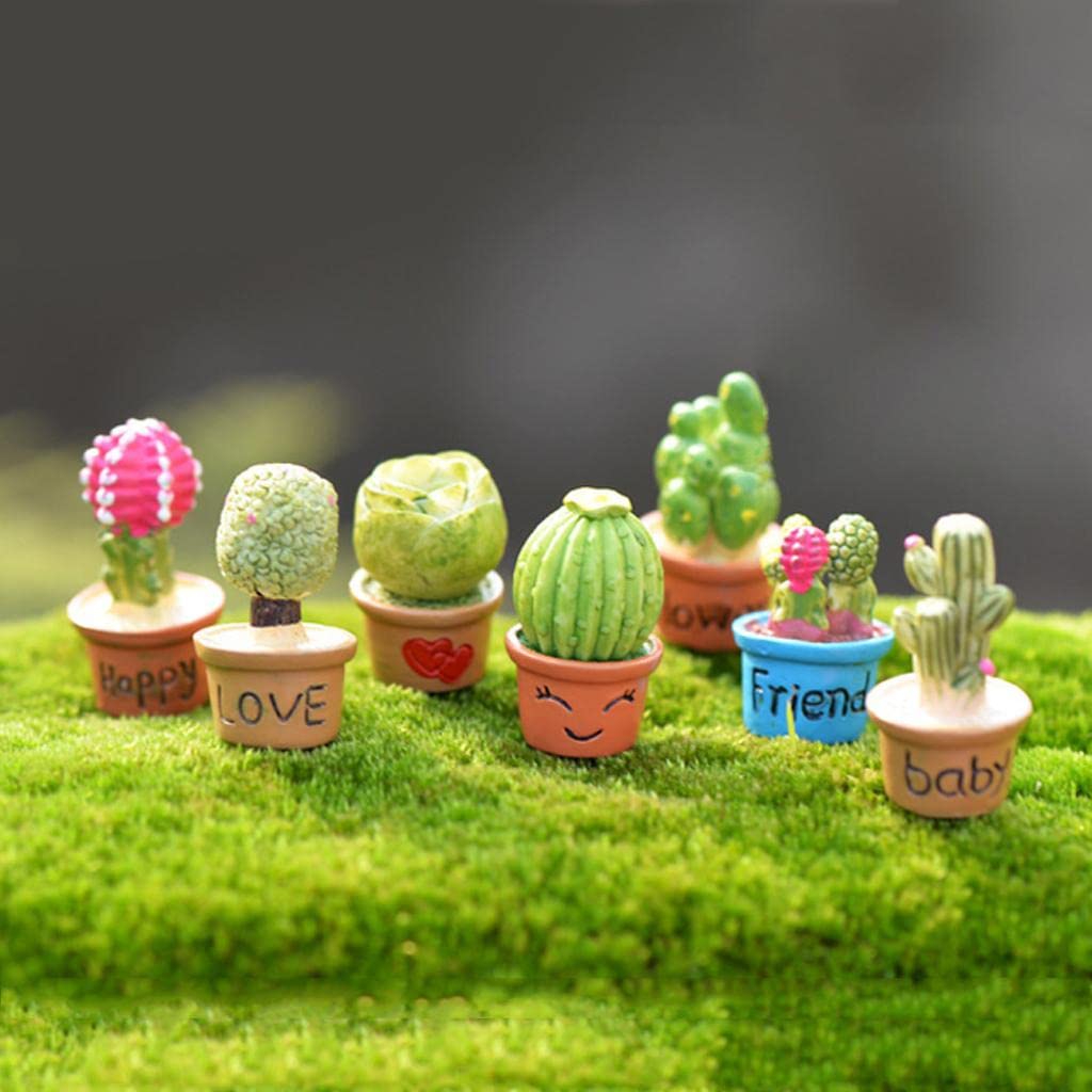 Amazon.co.jp: ハンドメイドドールハウスミニ多肉植物セット、グリーン