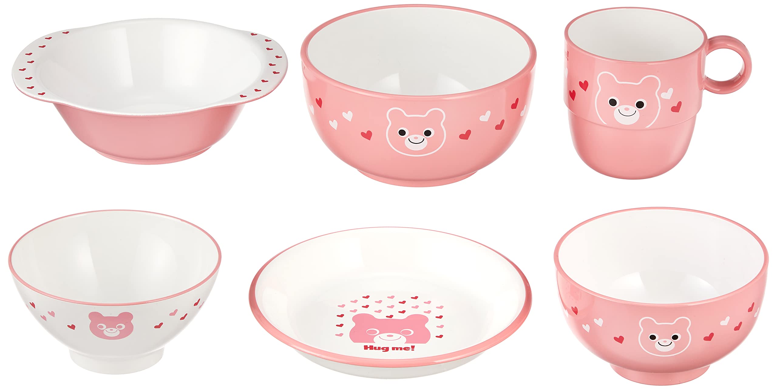 Amazon｜Hug me われにくい食器 6点セット クマ Y15240｜子ども用食器