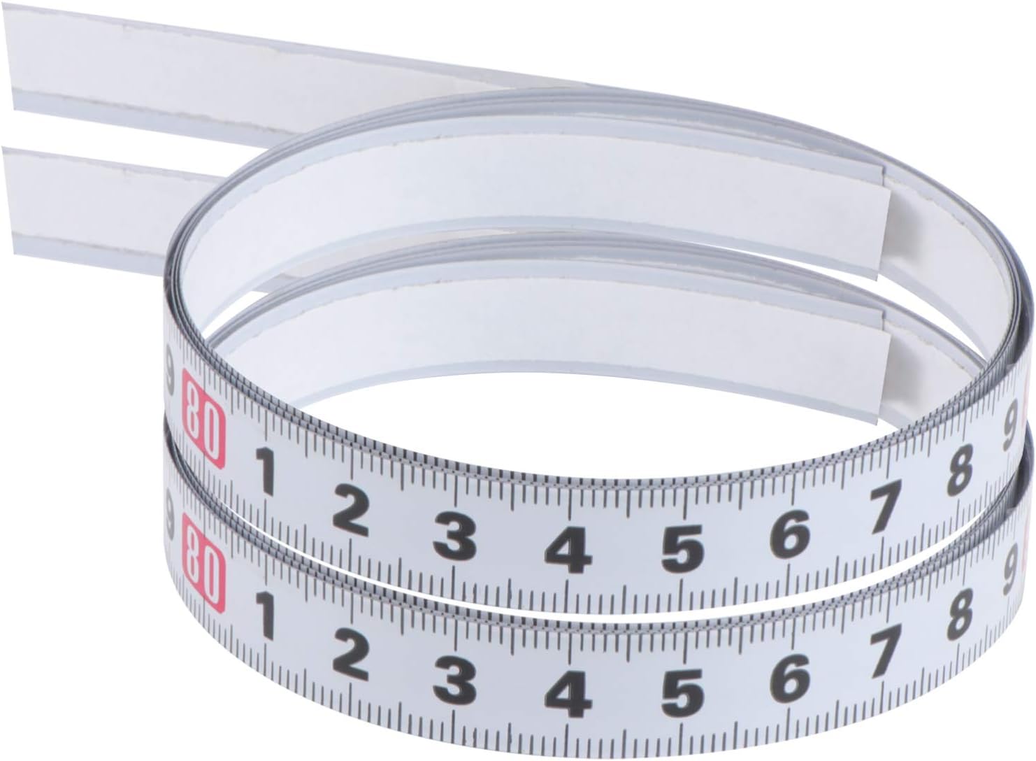VILLCASE 2pcs Adhesive Tape Measure, 1 M Measuring Stick Workbench