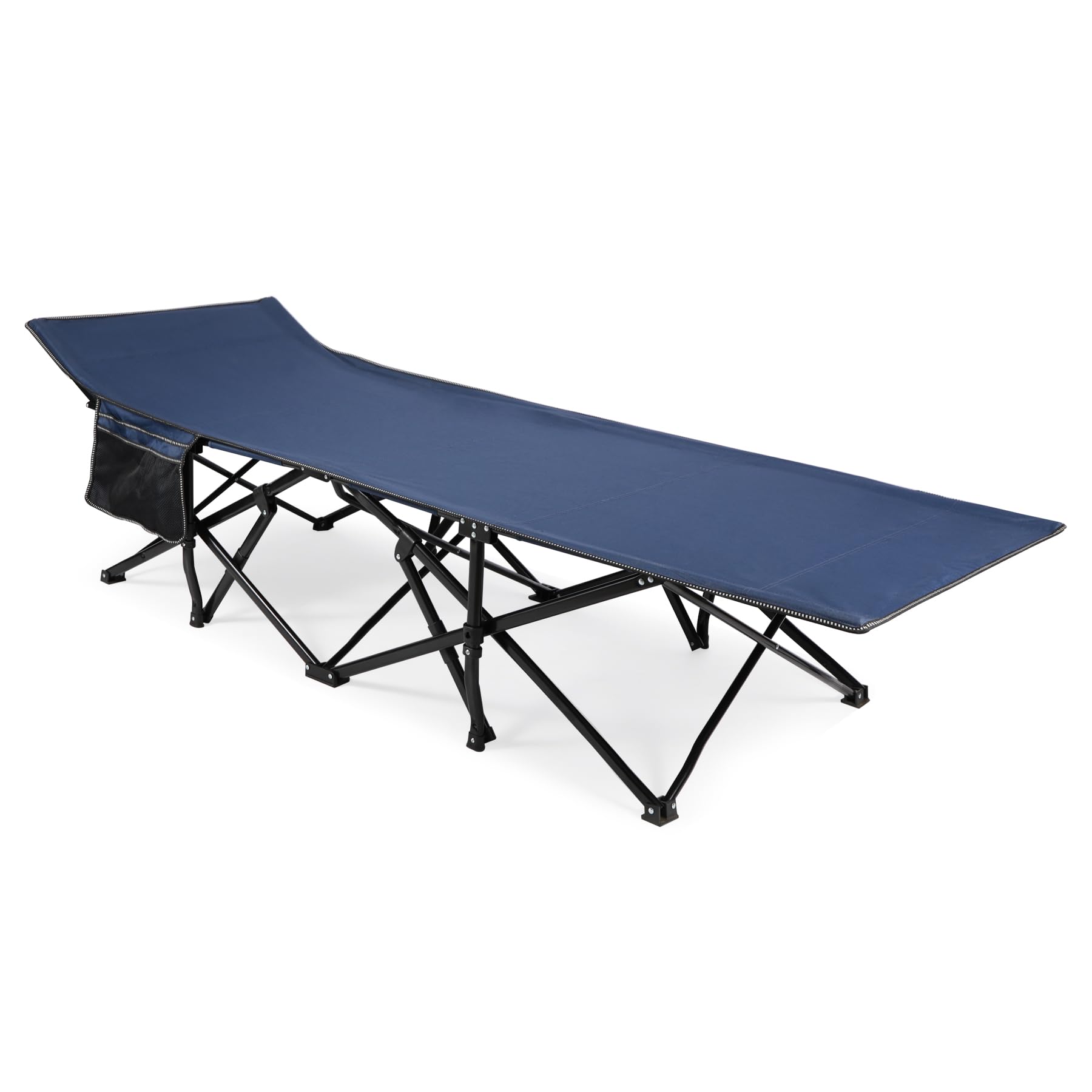 REDCAMP Oversized Heavy Duty Camping cots for Adults 500lbs, Extra Wide Tall Portable Sleeping Cots, XL Cots for Outdoor or Indoor Office, Blue