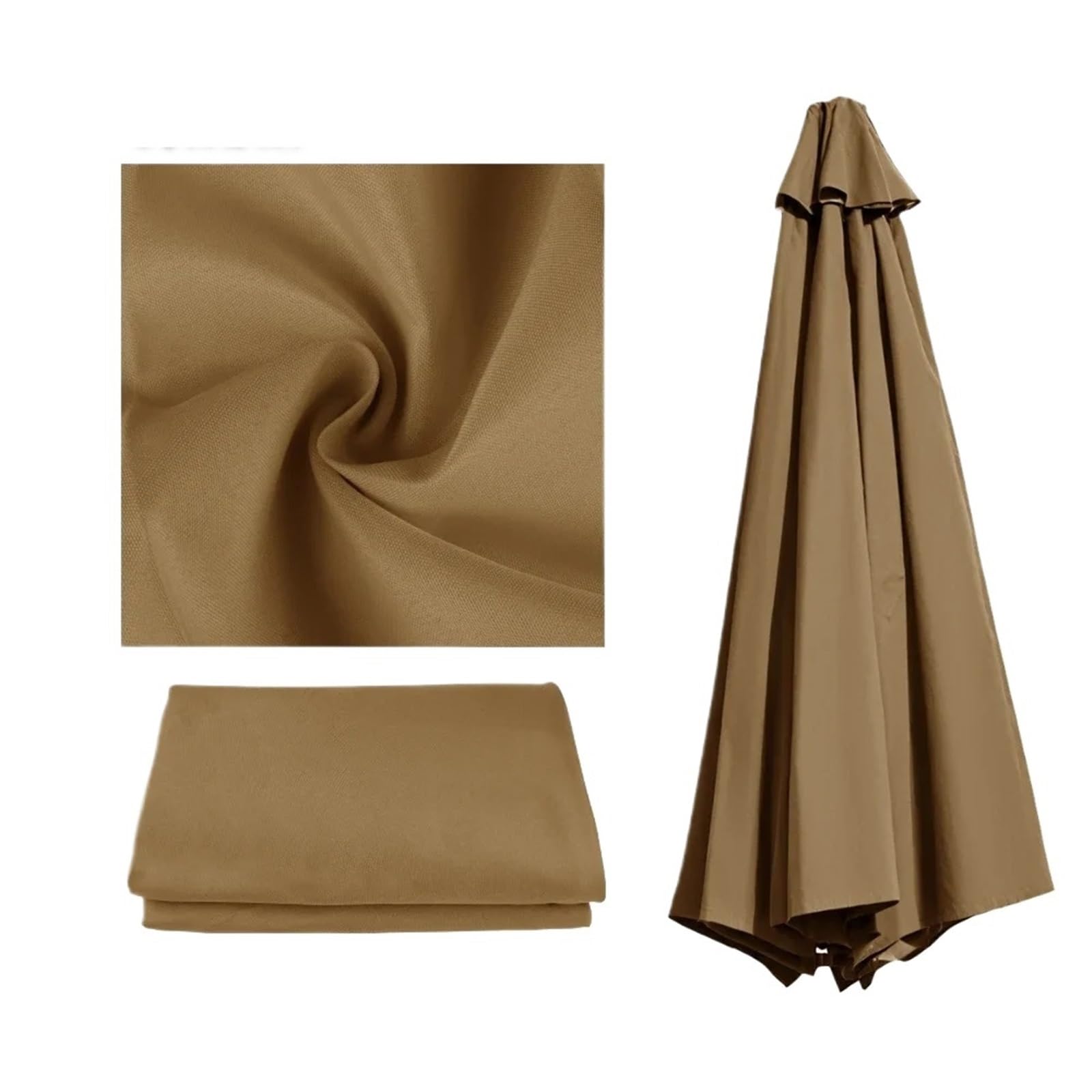 Replacement Parasol Canopy Parasol Replacement Cover 6 Ribs/8 Ribs Market Patio Umbrella Cloth Canopy Cover Waterproof Sunshade For Outdoor Garden