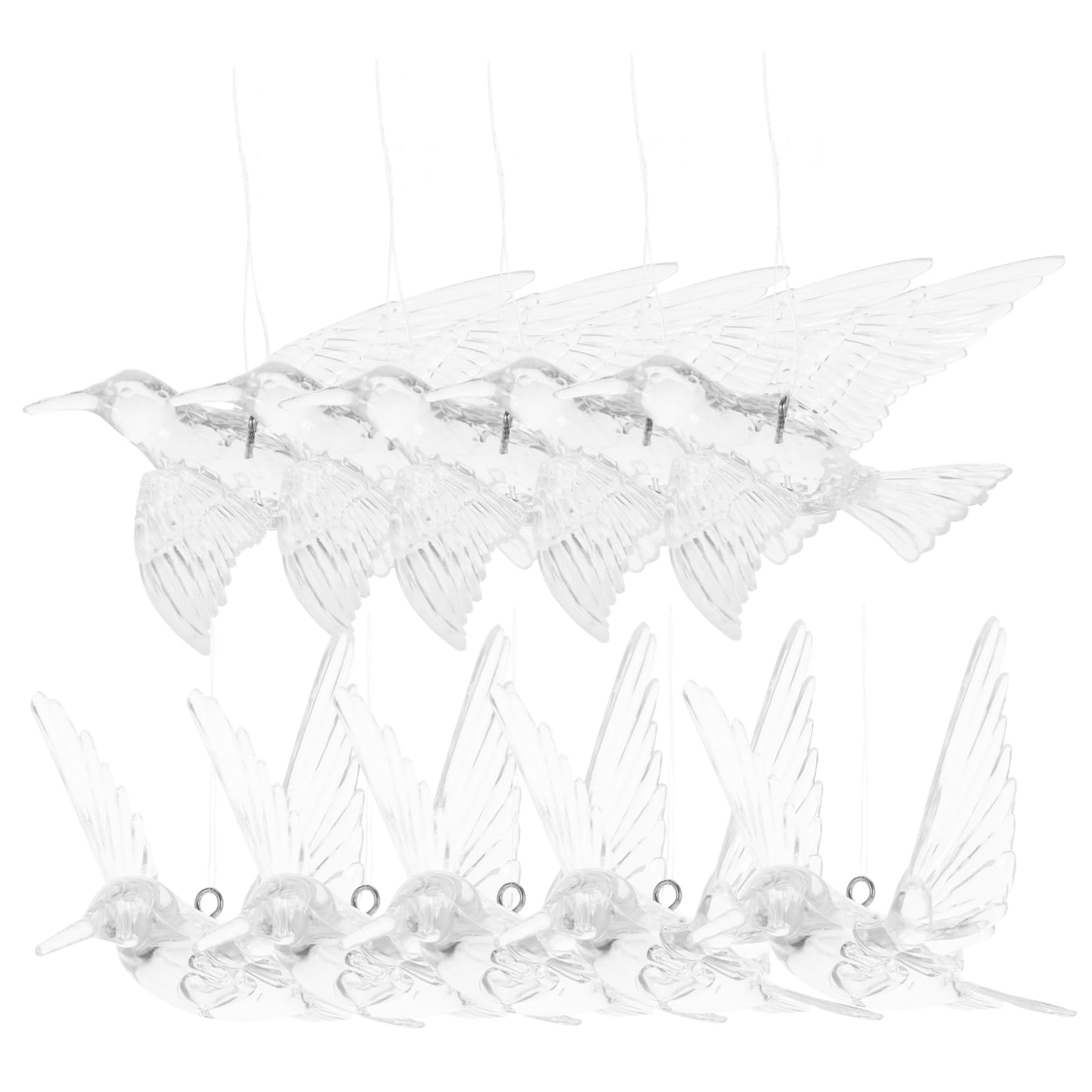 Gatuida 3 Sätze DIY Transparenter Vogel Kristall Hochzeit Deckenhänger Ornamente Zum Basteln Dekorationen Ornamente Für Weihnachtsbaum Hochzeitsdeko 10 Stück * 3