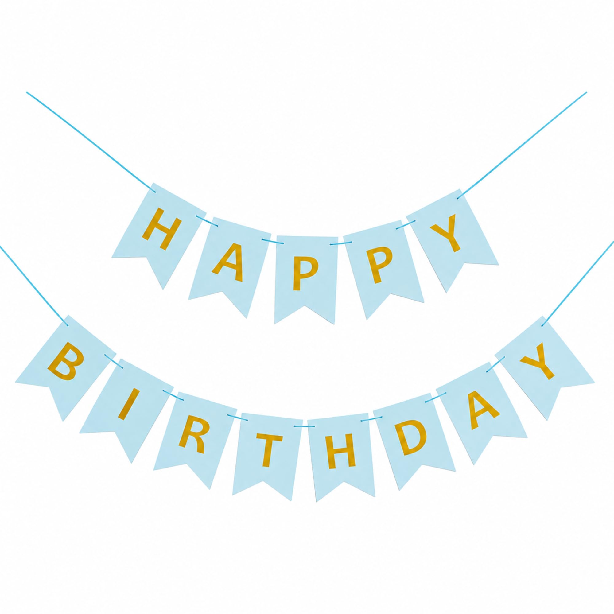 Amazon.co.jp: HAPPY BIRTHDAY 推しカラー ガーランド ライトブルー
