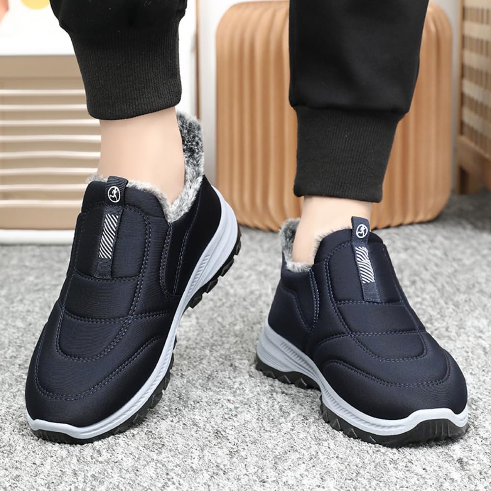 Scarpe Ortopediche Donna Uomo Invernali Scarpe Slip-on Sneaker | Boots Stivaletti Invernali Imbottiti Impermeabili, Scarponi Stivali da Neve Antiscivolo Foderato