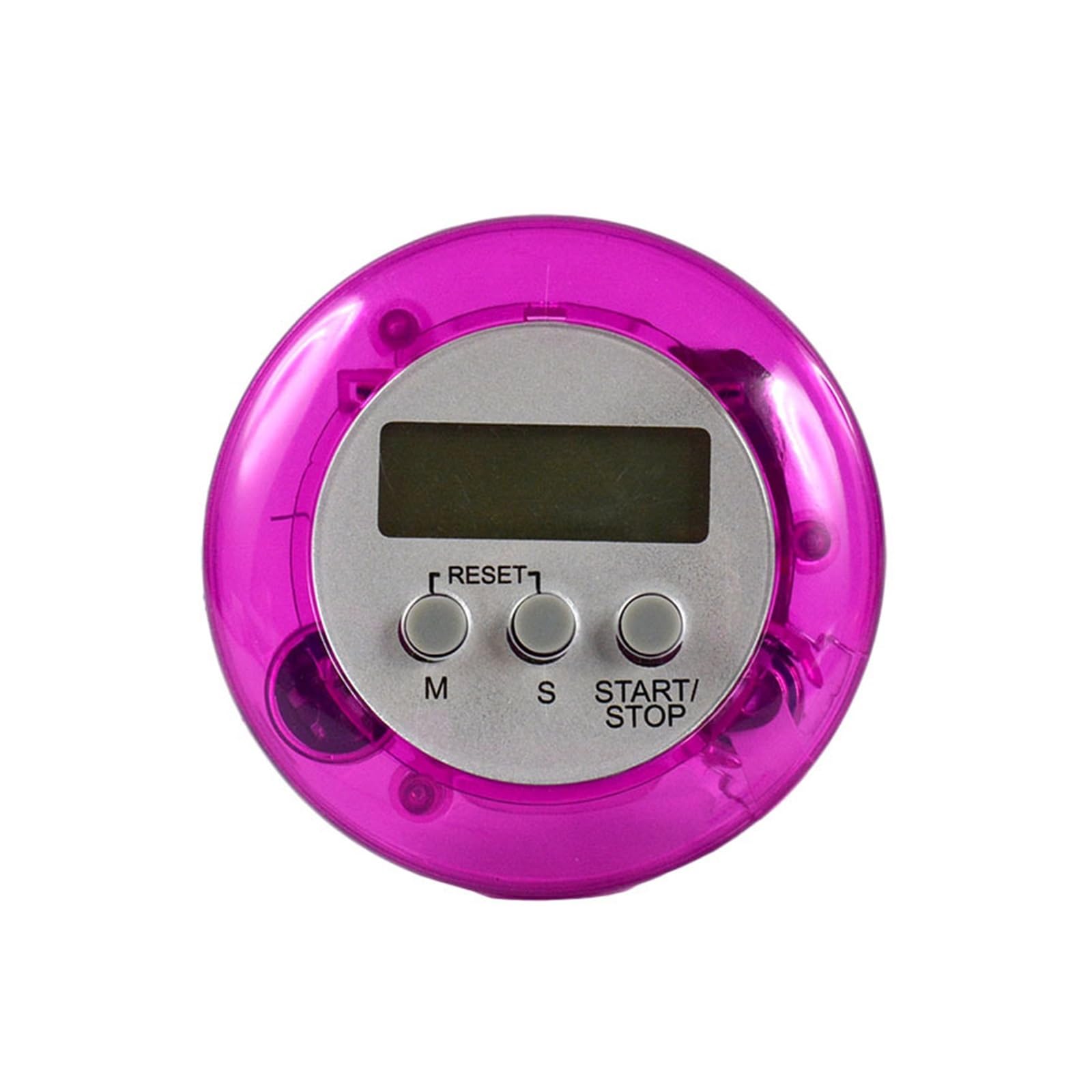 Digital LCD Kitchen Sports Countdown Up 99 Minute Timer Training Alarm Clock Count Down Reliable Efficient(Purple)