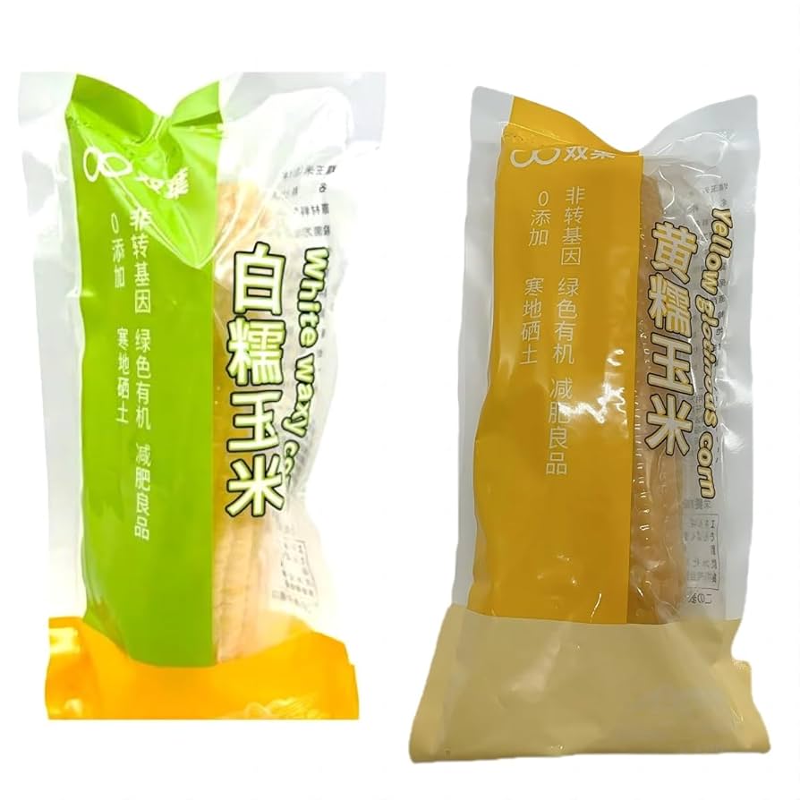 Amazon.co.jp: 【玉米2色10本セット】 白糯玉米棒×5本 黄糯玉米