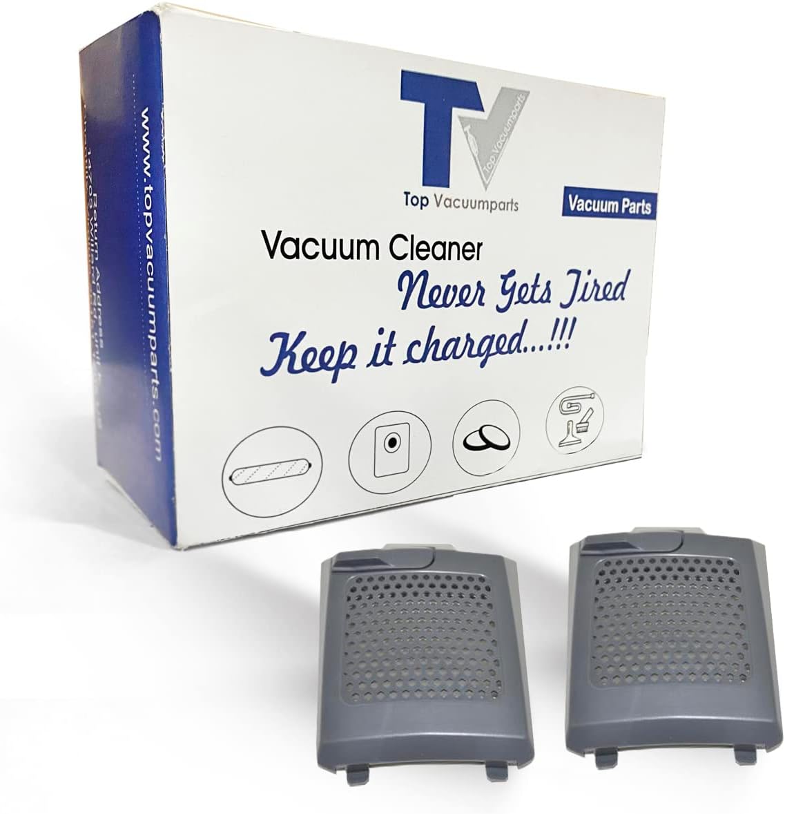 (2) Exhaust Filter Door Replacement Part For Proteam Pro 10, Backpack Vaccum Cleaner (2 Pack) # compare to part 841708