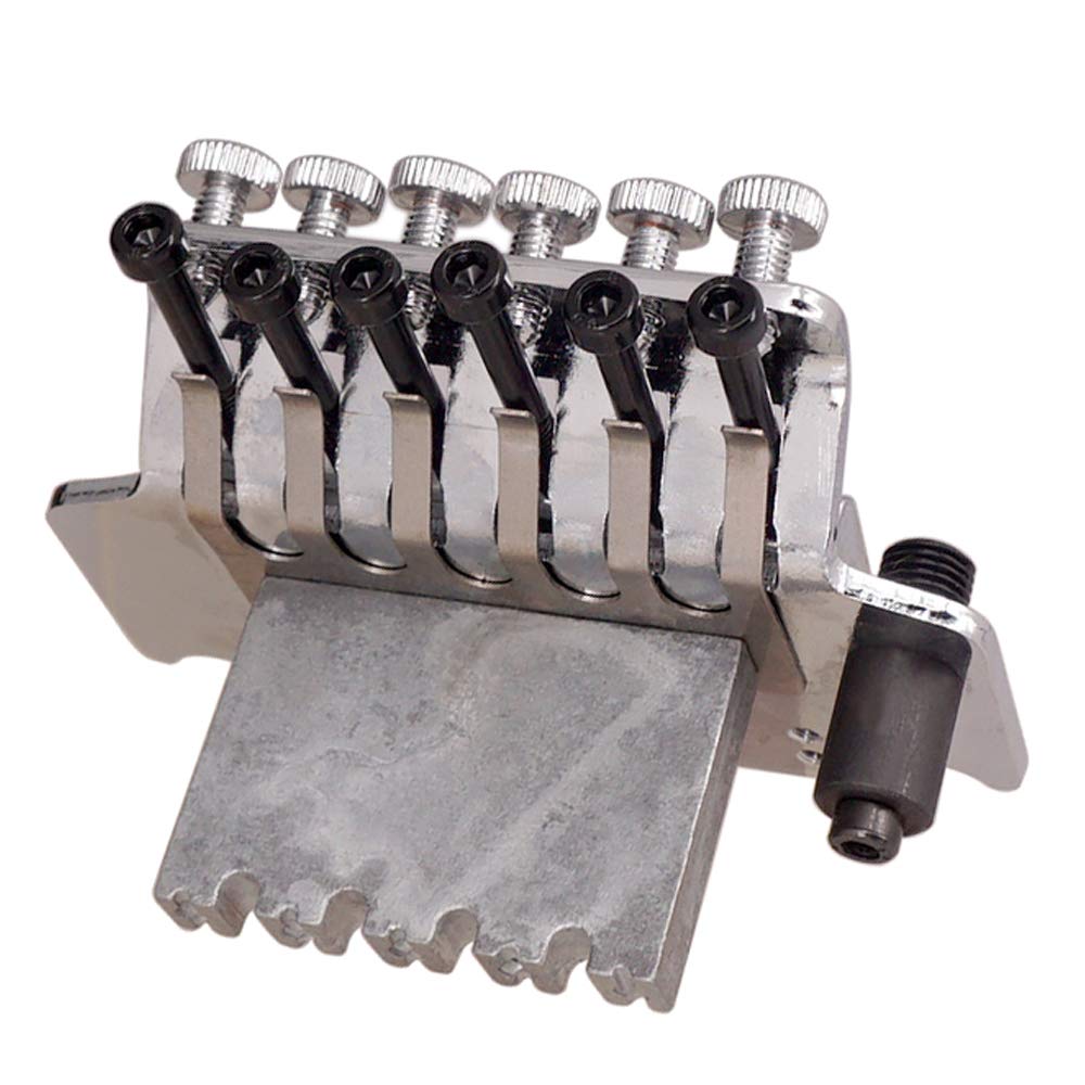 Accordatore Di Chitarra Tremolo Bridge System Guitar Electric 6 String Doppio rotolo Targhetto Sella for chitarra elettrica Sostituzione di materiali in lega di zinco Accordatore Per Chitarra Di Legno