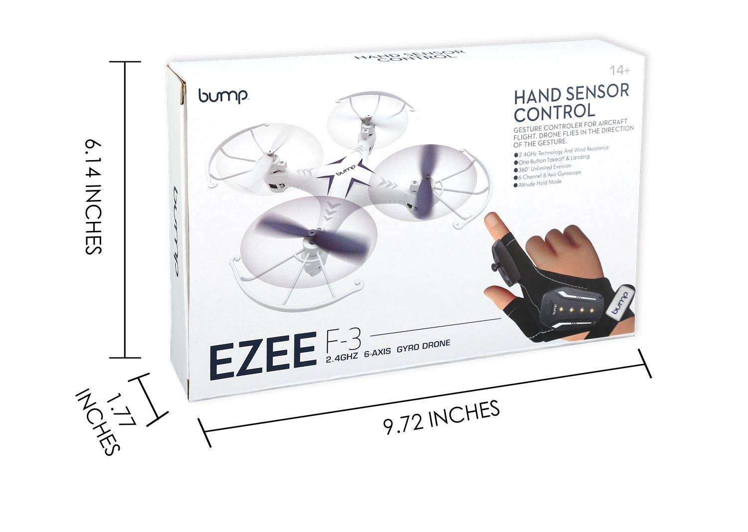 Buy Bump F3 Ezee Hand Sensor Control Series Mini Drone 2.4GHz, 6 Axis