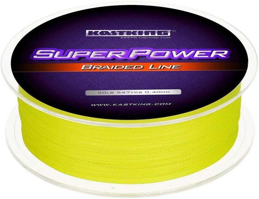 KastKing SuperPower Braided Fishing Line - Abrasion Resistant Braided Lines - Incredible Superline - Zero Stretch - Smaller Diameter - A Must-Have! 10 LB (4.6KG) 0.09mm-547 Yds